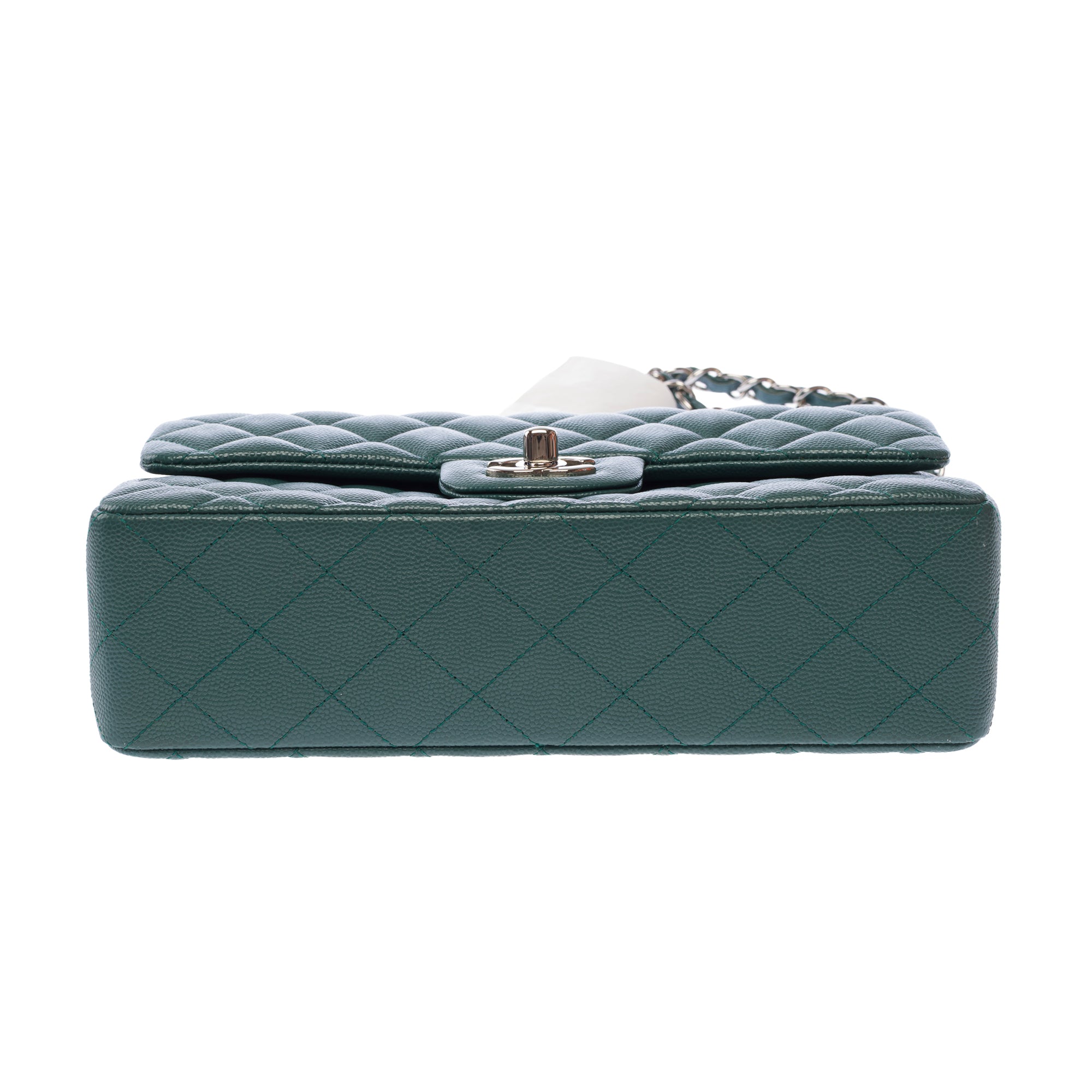 Sac CHANEL Timeless/Classique en Cuir Vert - 103585