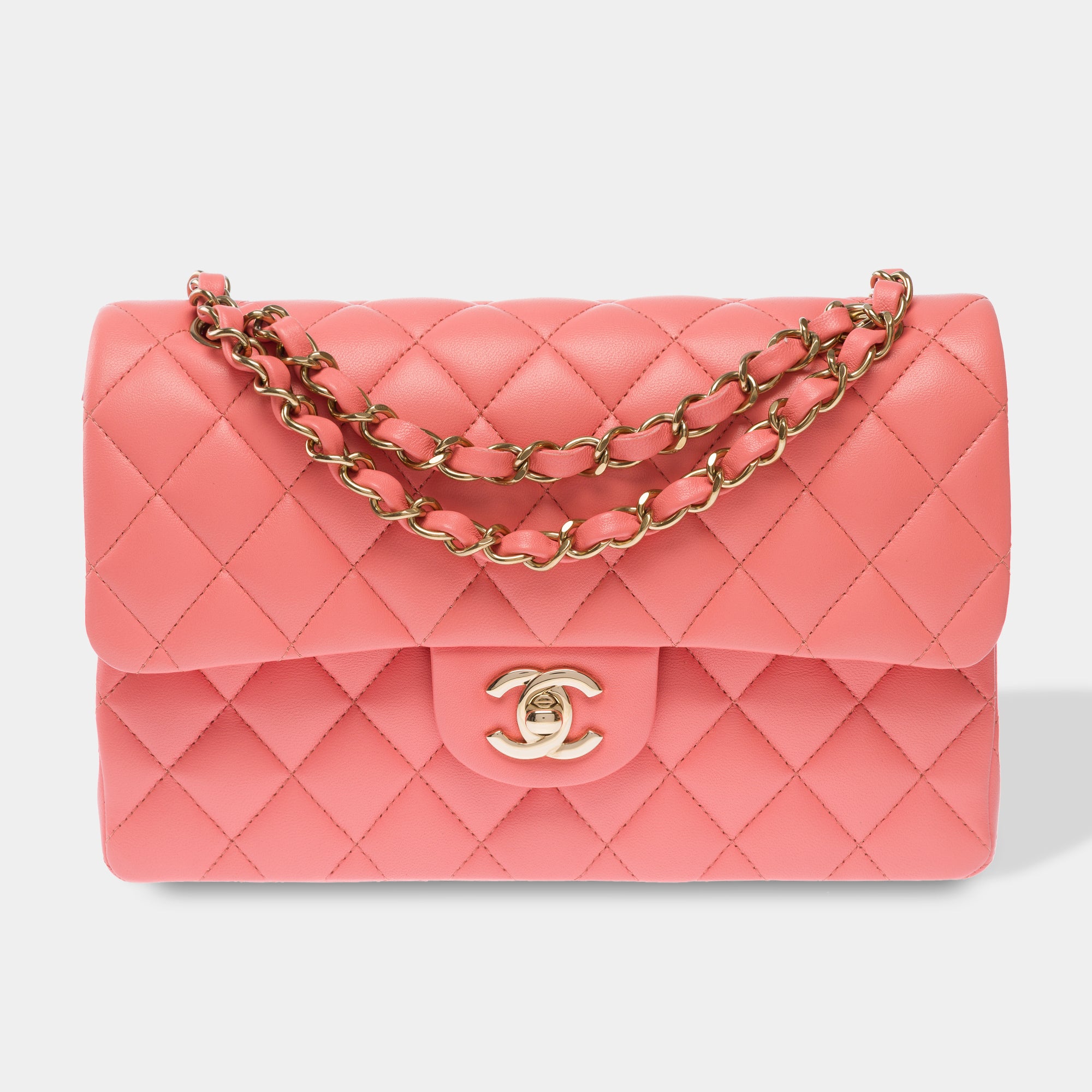 Sac CHANEL Timeless/Classique en Cuir Rose - 103587