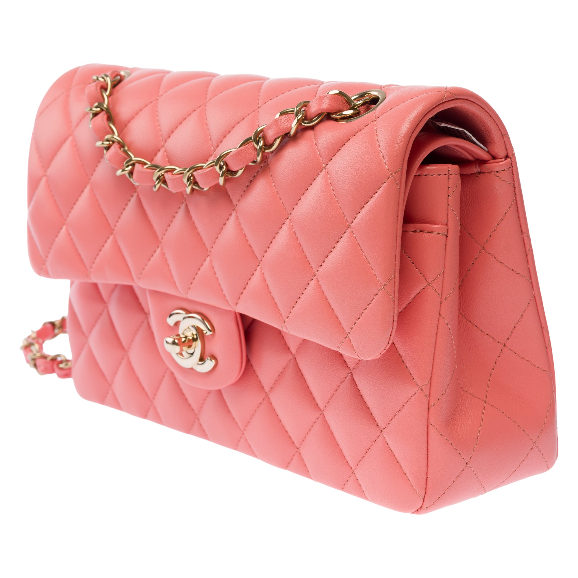 Sac CHANEL Timeless/Classique en Cuir Rose - 103587