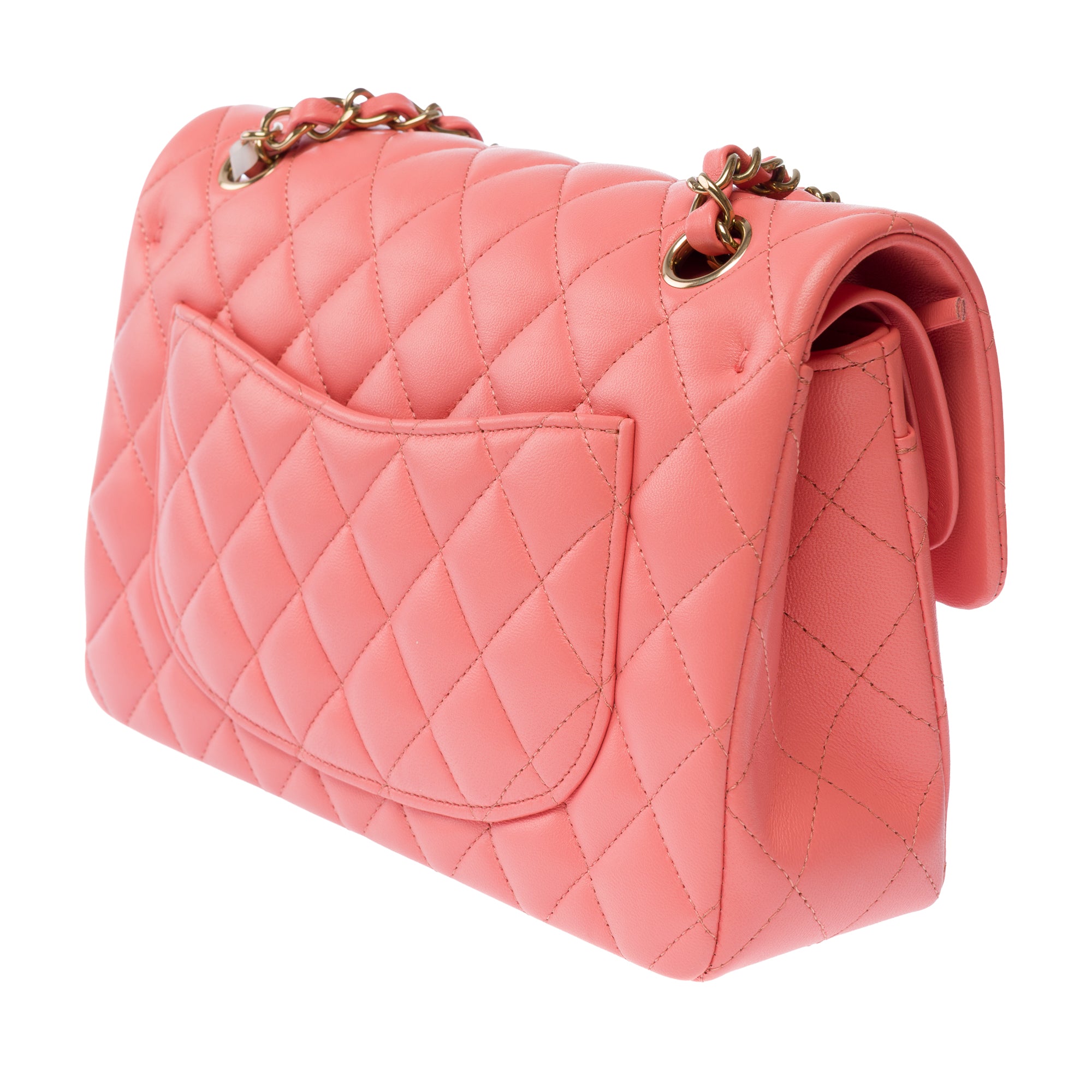 Sac CHANEL Timeless/Classique en Cuir Rose - 103587