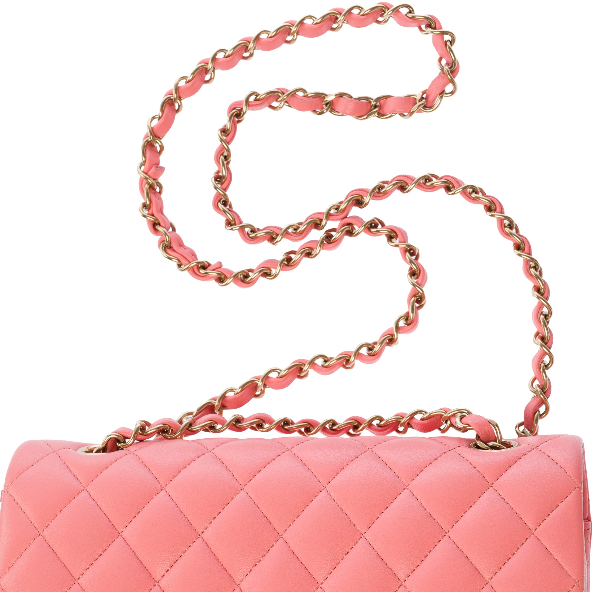 Sac CHANEL Timeless/Classique en Cuir Rose - 103587