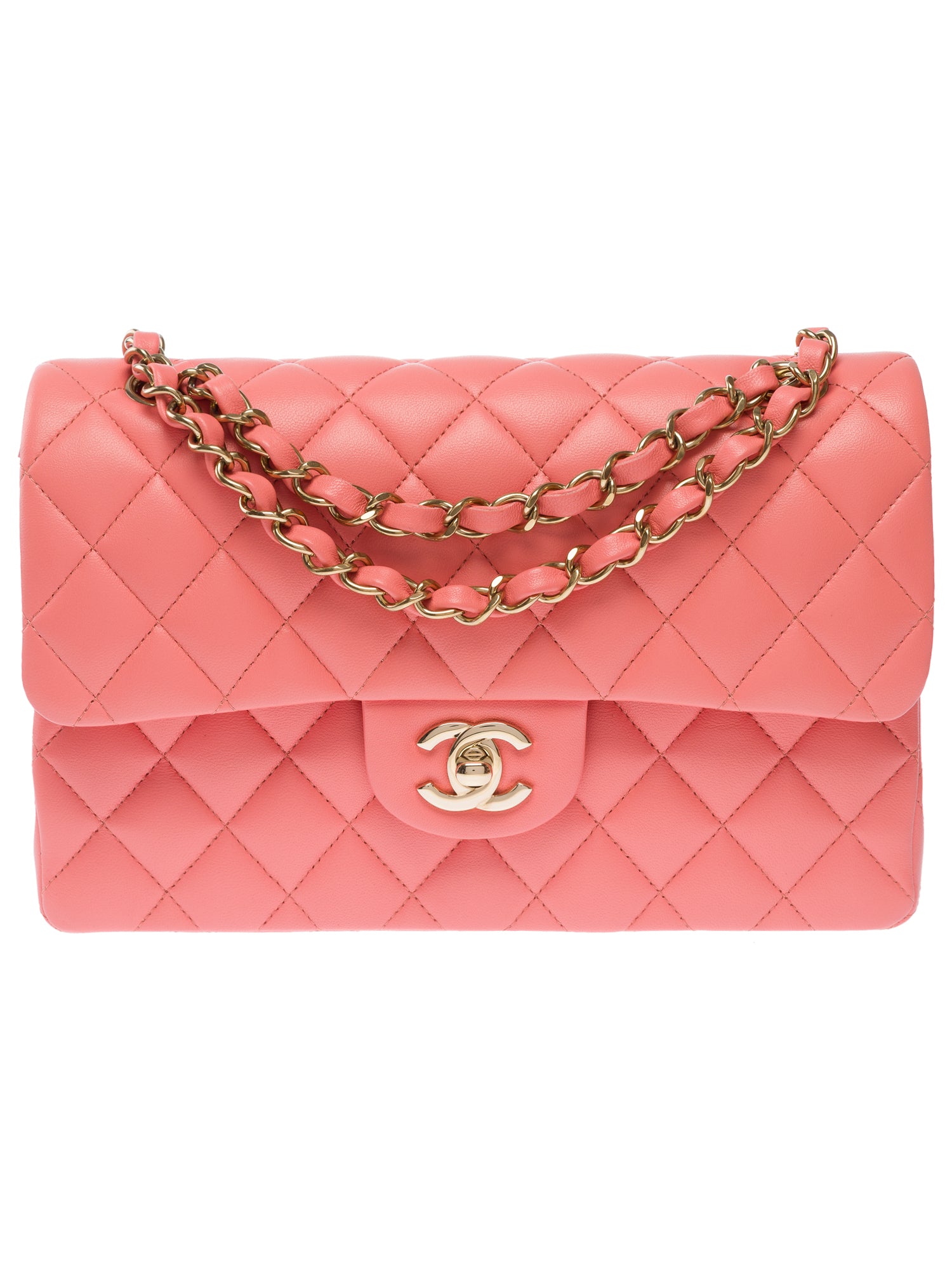 Sac CHANEL Timeless/Classique en Cuir Rose - 103587