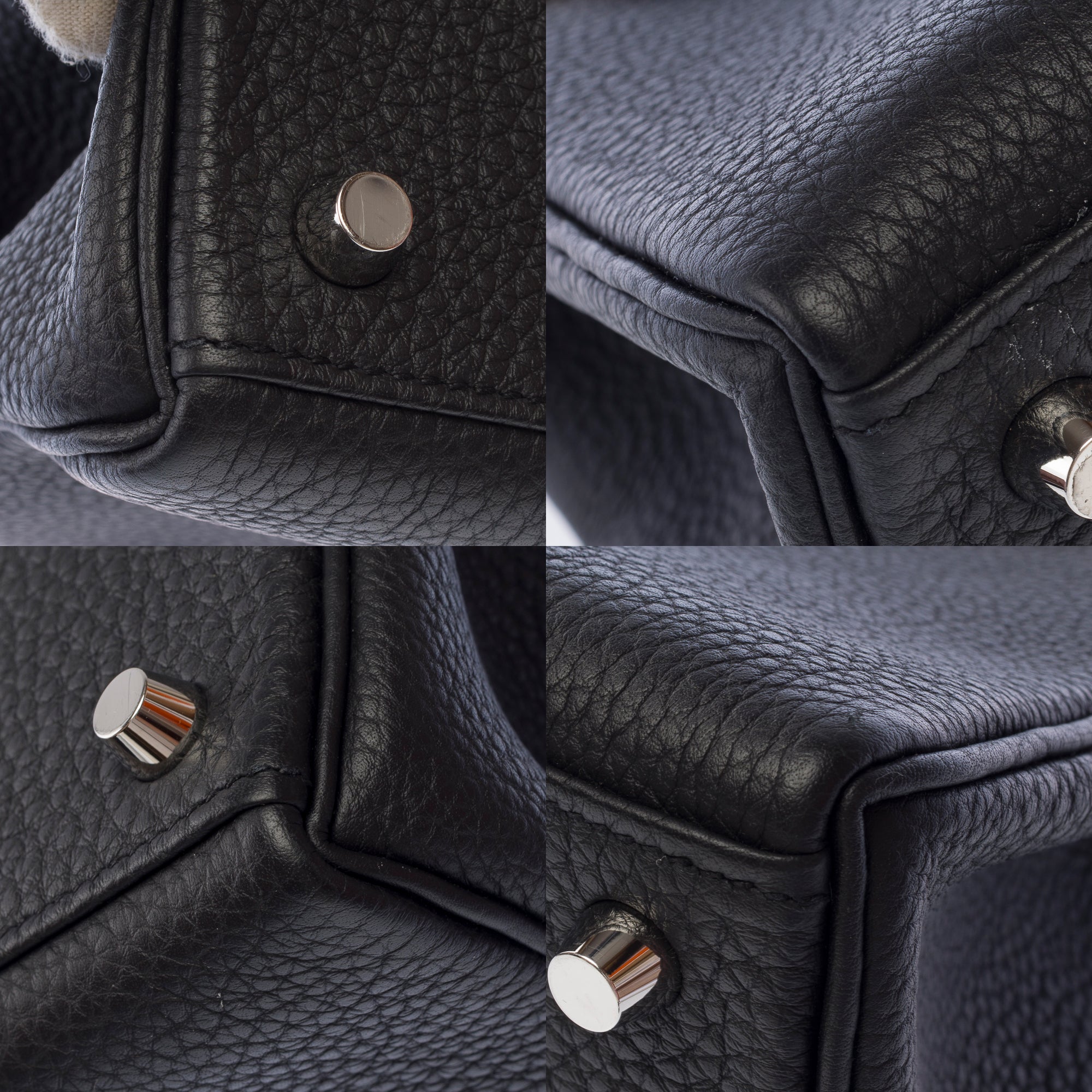 Sac HERMES Kelly 25 en Cuir Noir - 103590