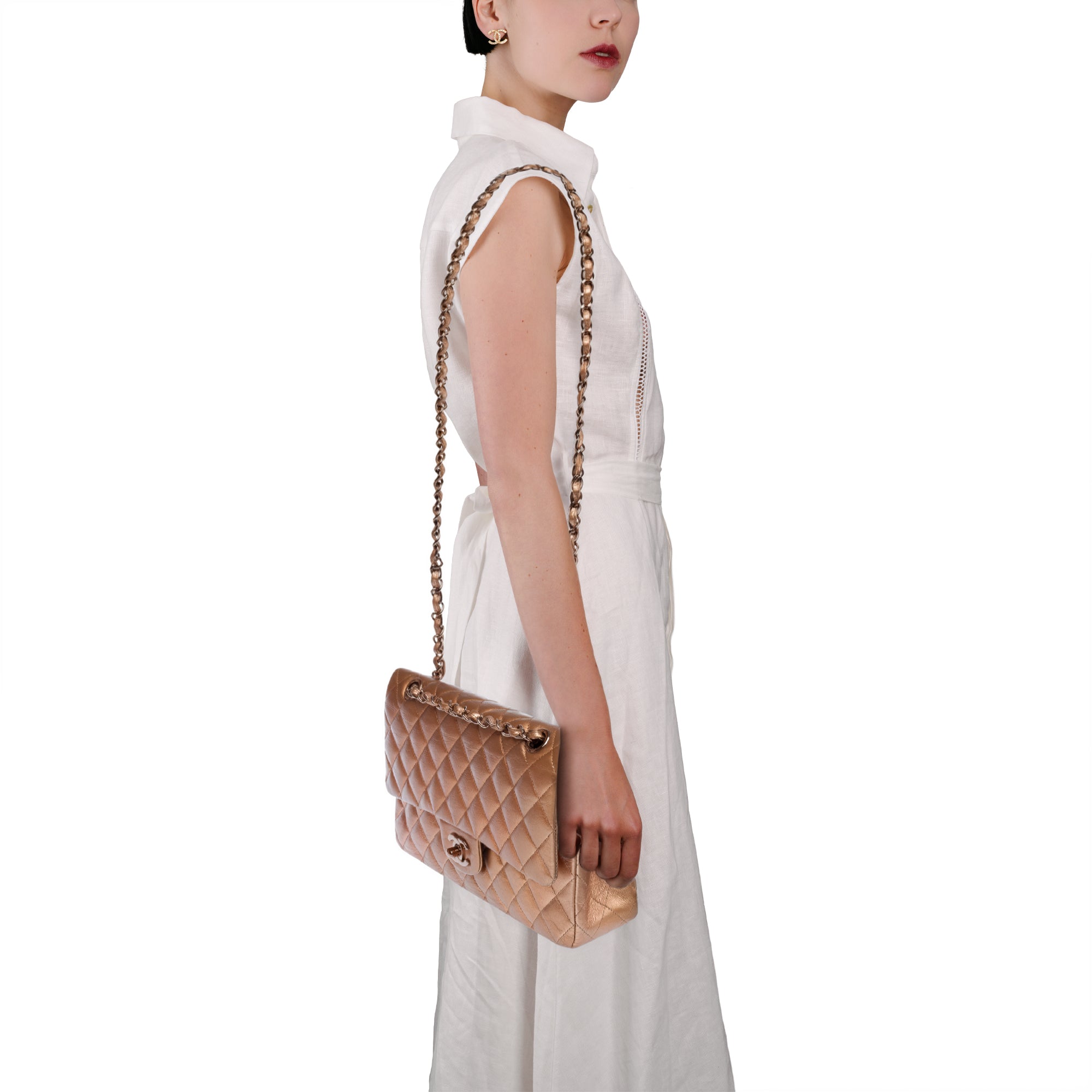 Sac CHANEL Timeless/Classique en Cuir Marron - 103572