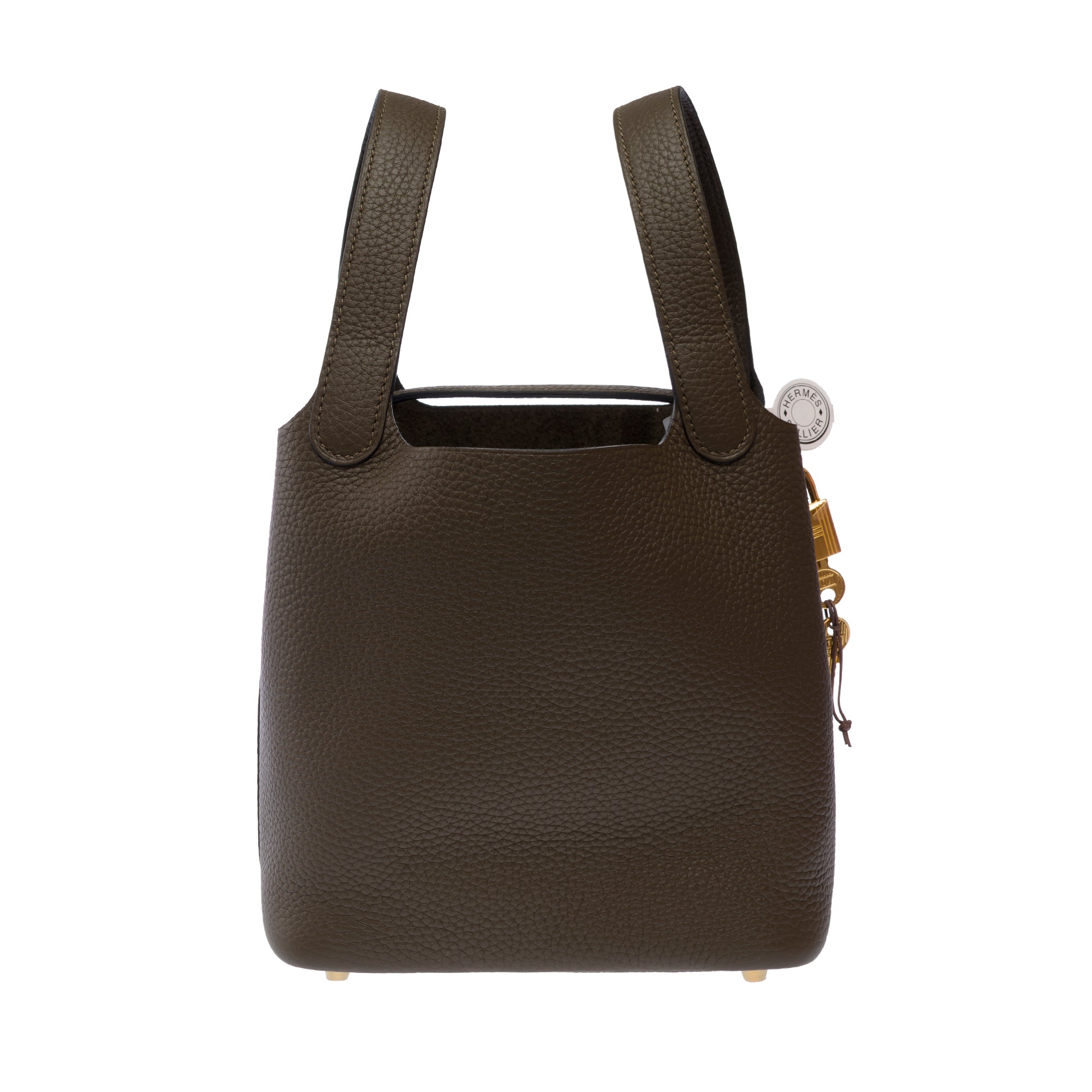 Sac HERMES Picotin en Cuir Vert - 103618