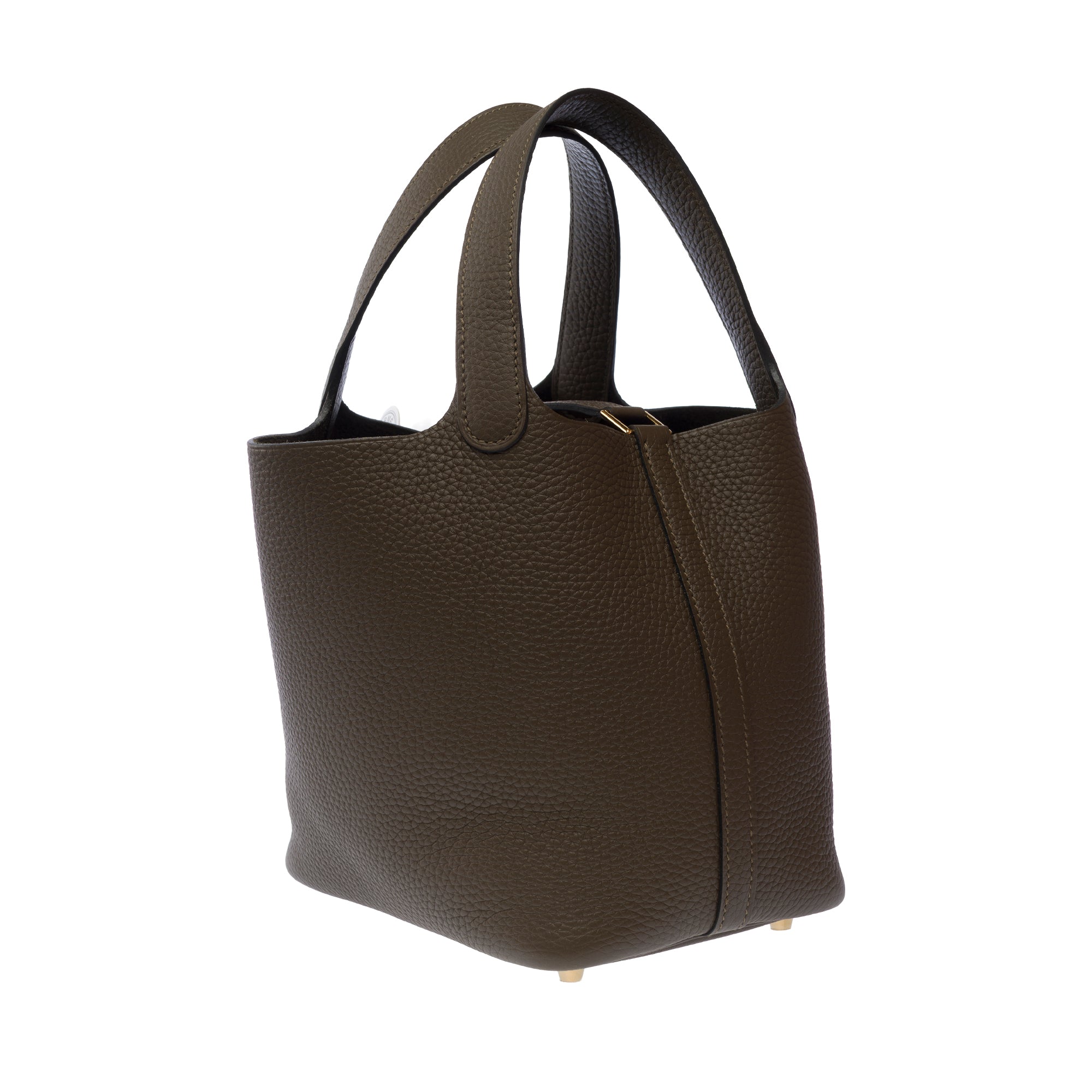 Sac HERMES Picotin en Cuir Vert - 103618