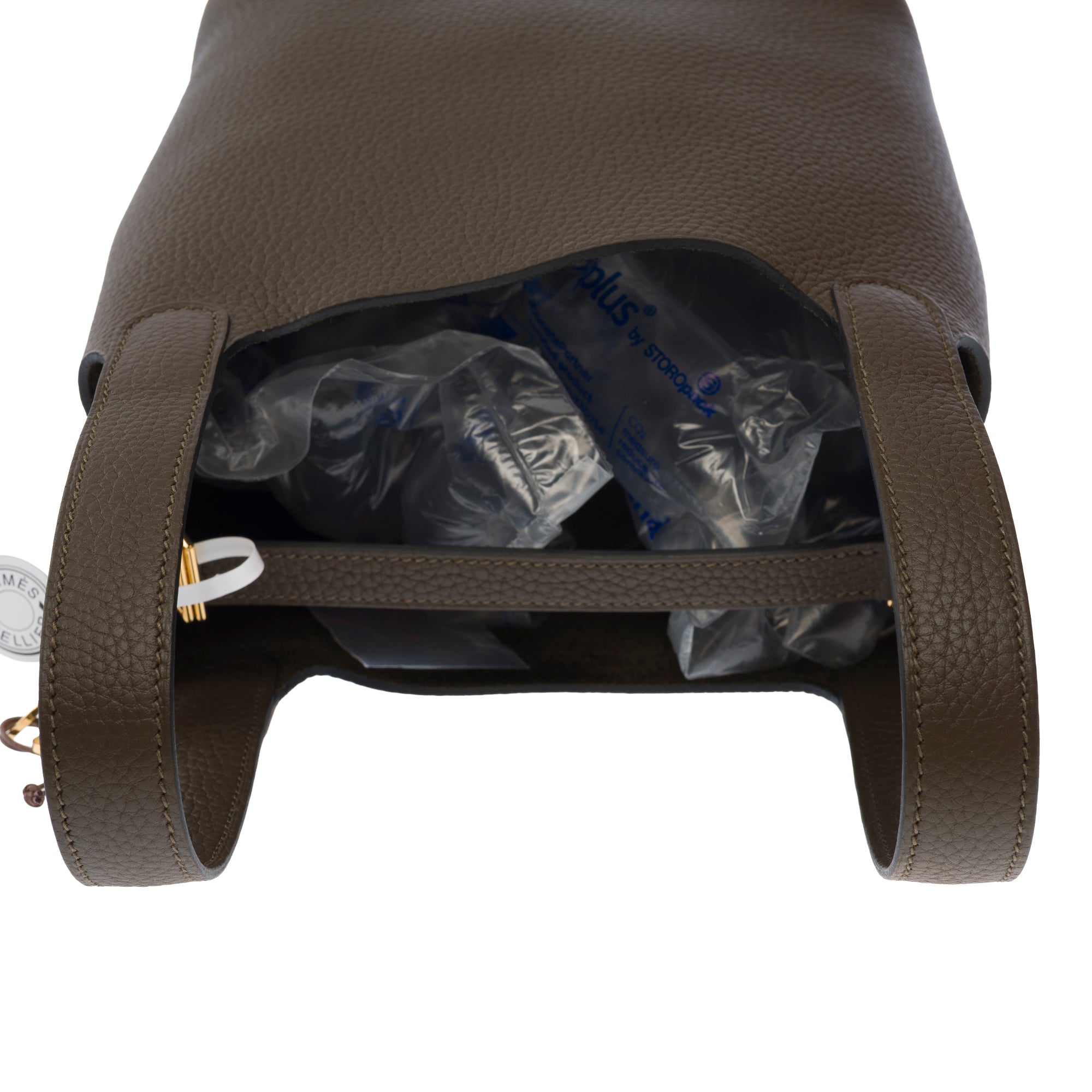 Sac HERMES Picotin en Cuir Vert - 103618
