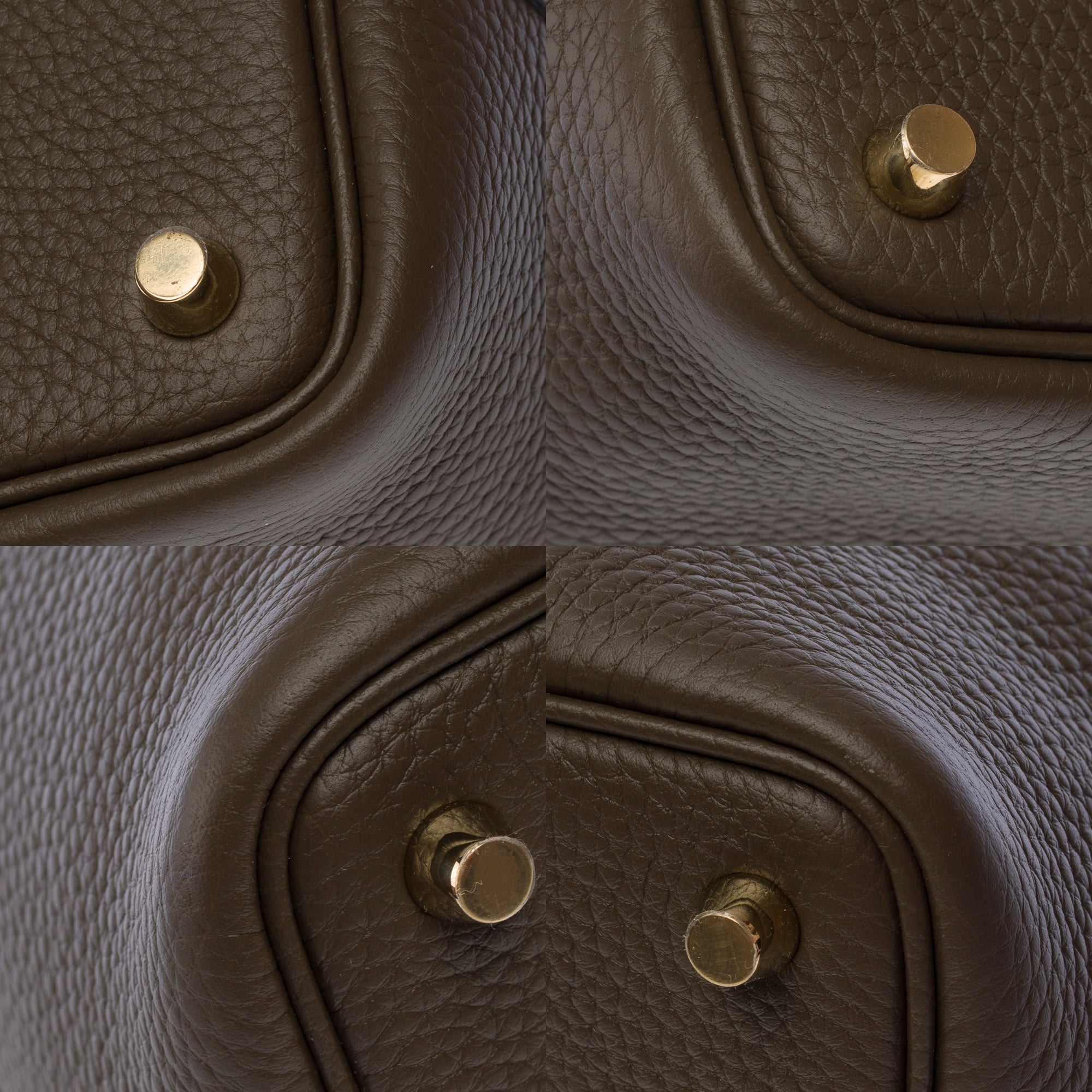 Sac HERMES Picotin en Cuir Vert - 103618