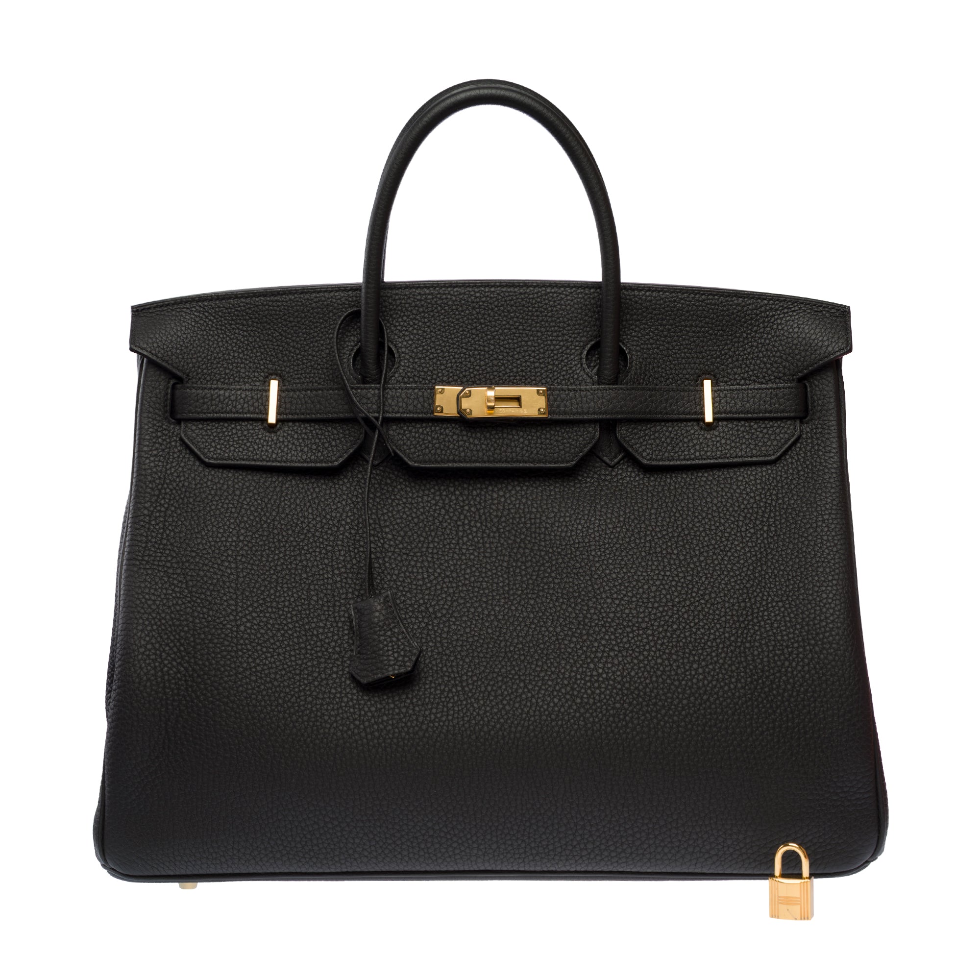 Sac HERMES Birkin 40 en Cuir Noir - 103624