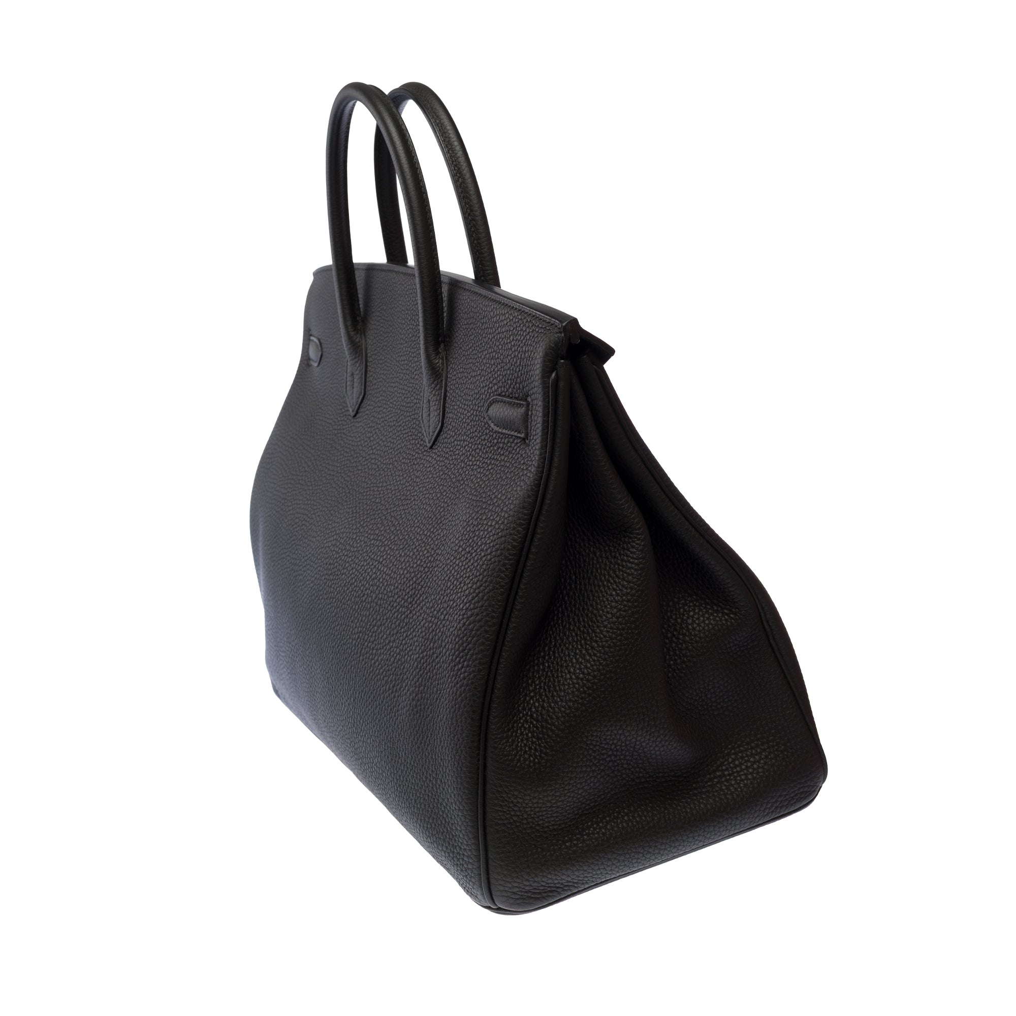 Sac HERMES Birkin 40 en Cuir Noir - 103624