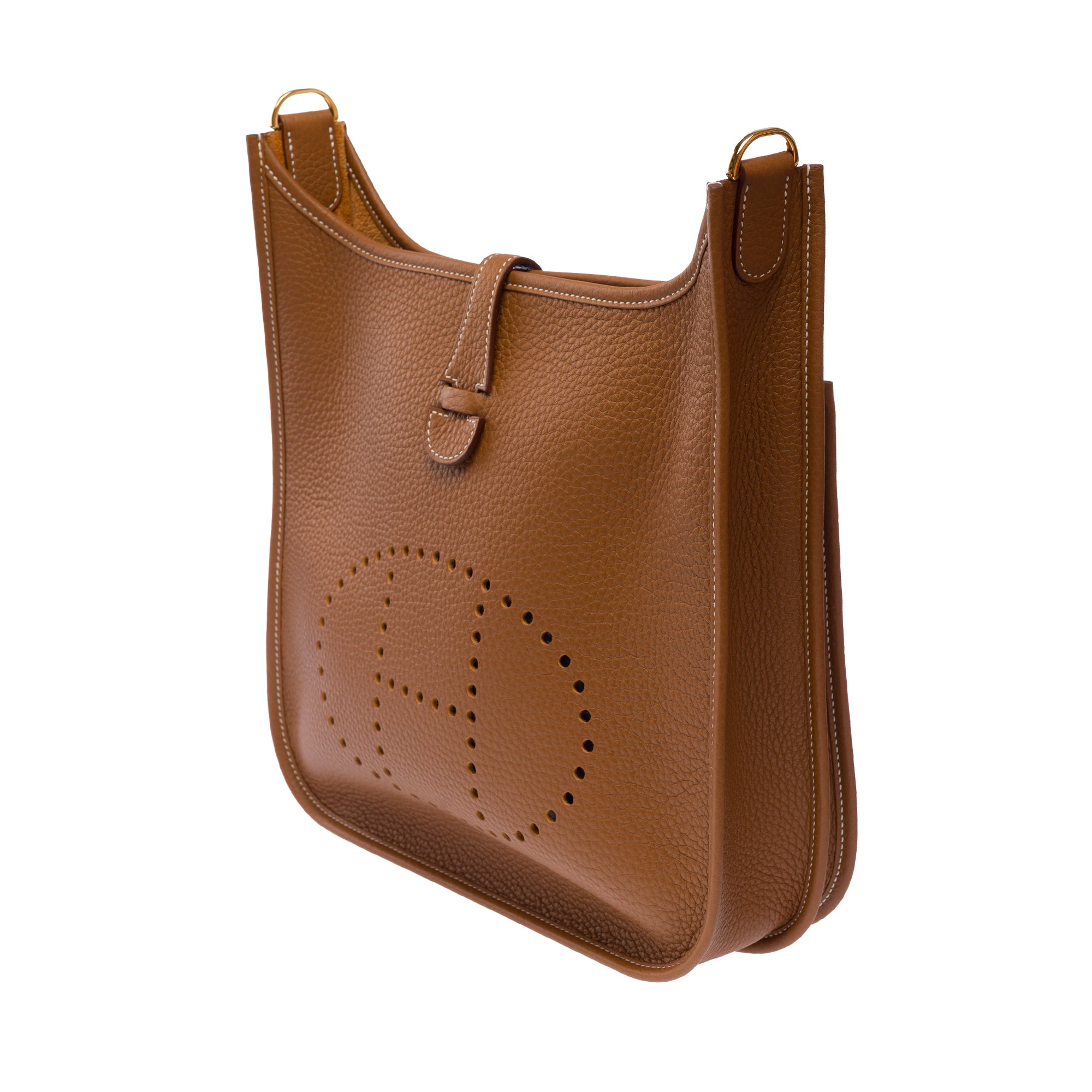 Sac HERMES Evelyne en Cuir Doré - 103621