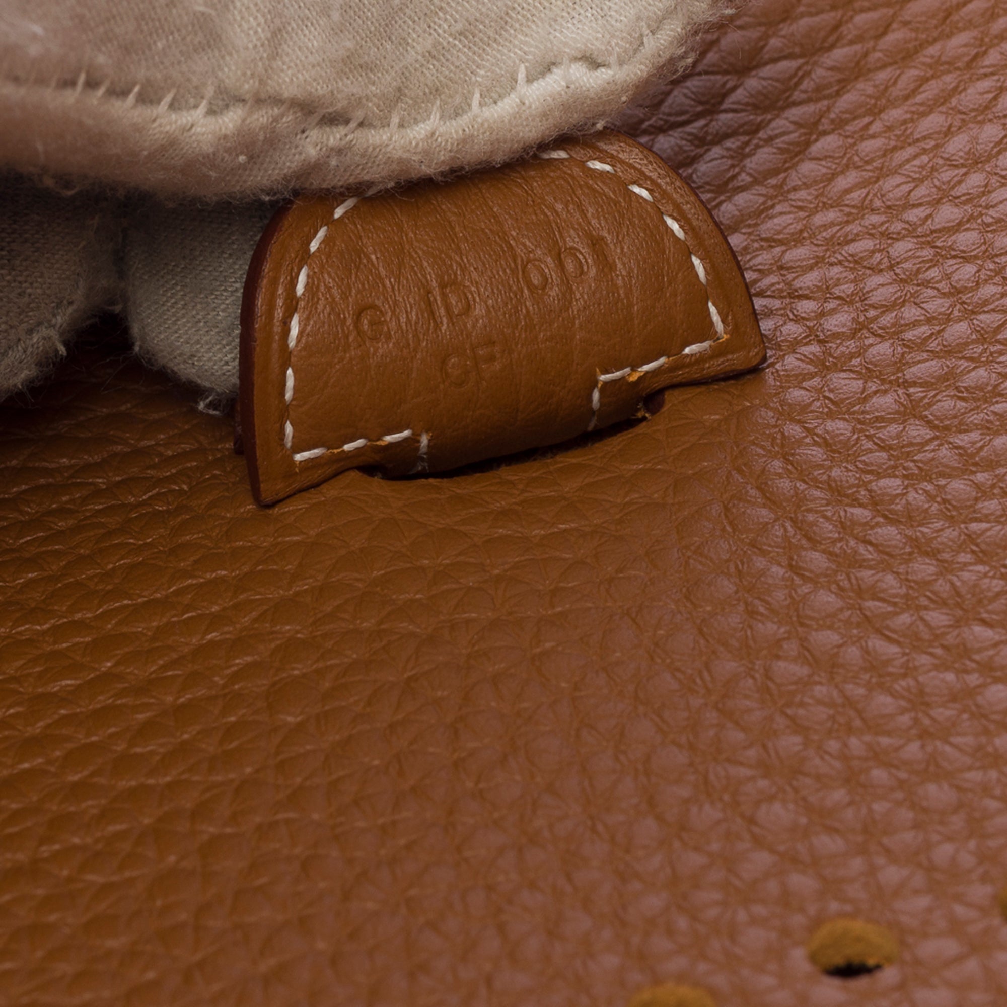 Sac HERMES Evelyne en Cuir Doré - 103621