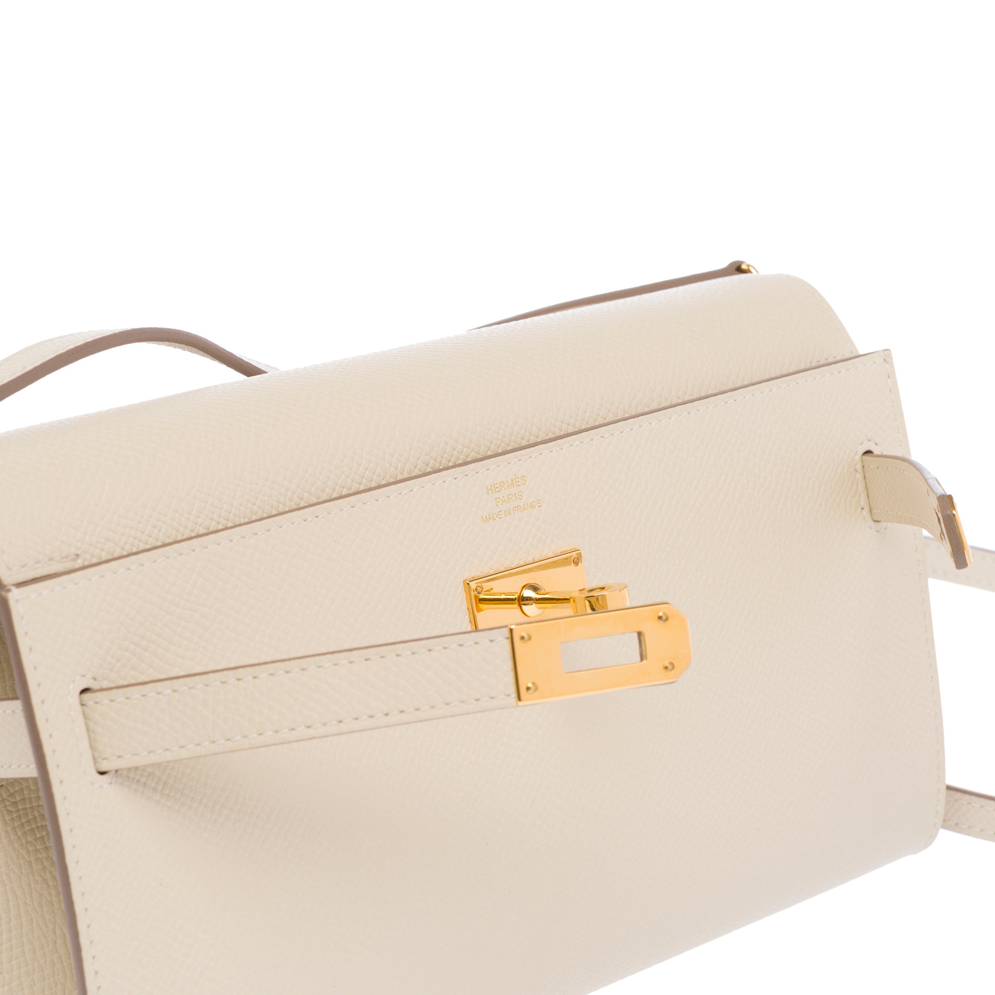 Sac HERMES Kelly to go en Cuir Blanc - 103617