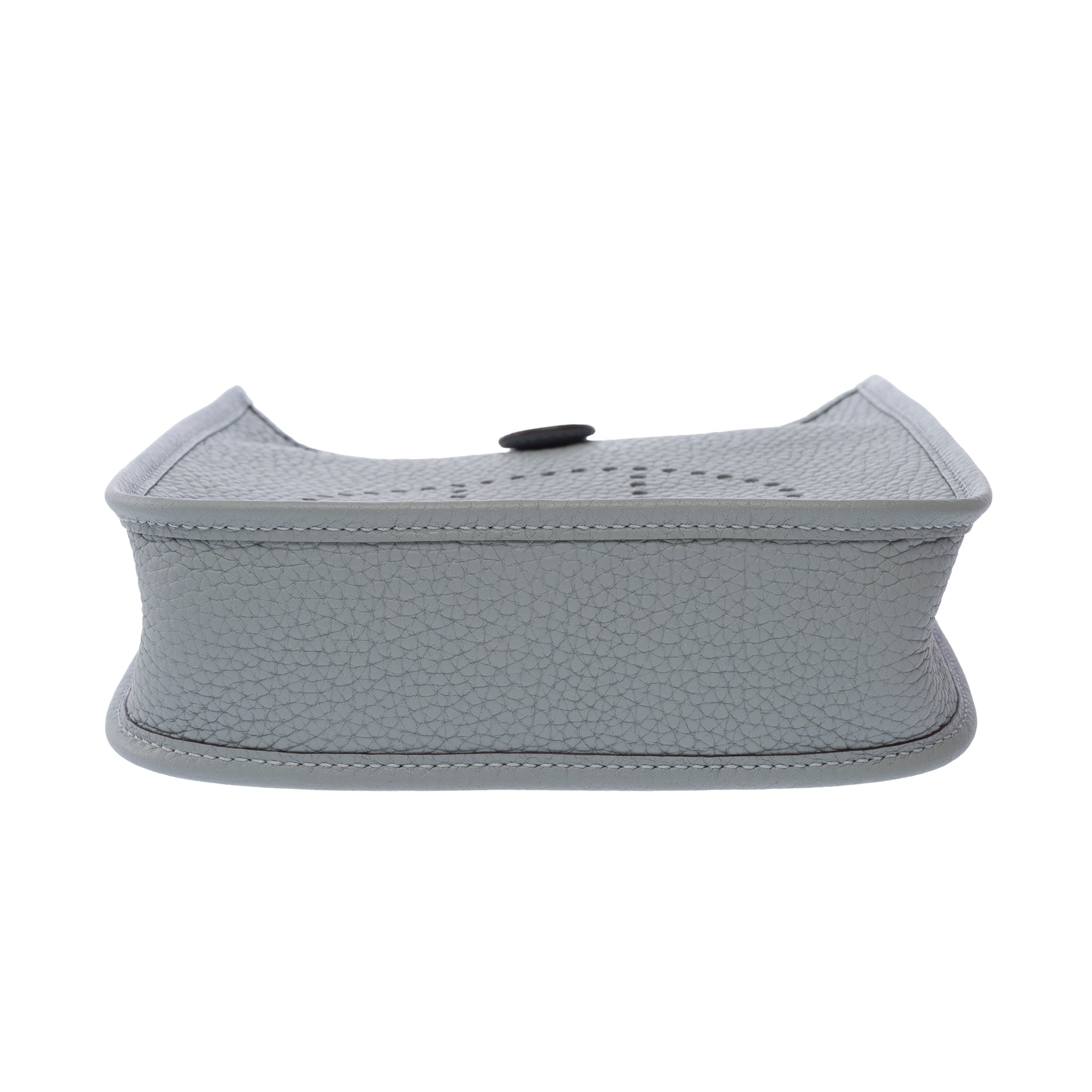 Sac HERMES Mini Evelyne en Cuir Gris - 103615