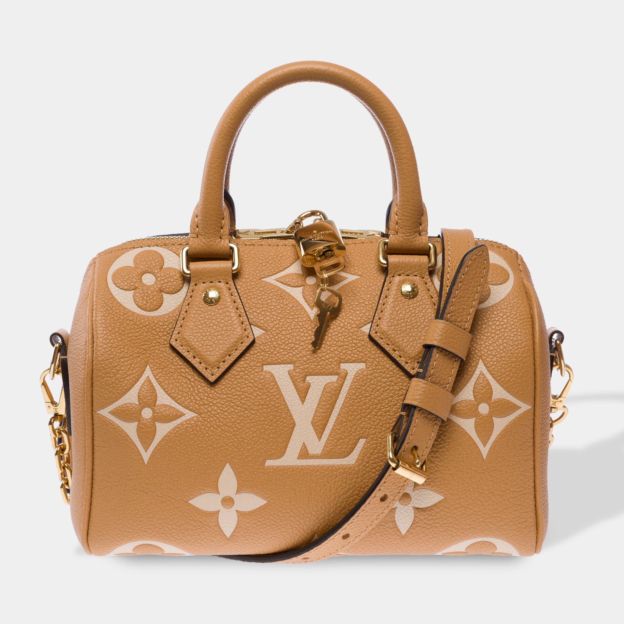 Sac LOUIS VUITTON Speedy en Cuir Beige - 103613