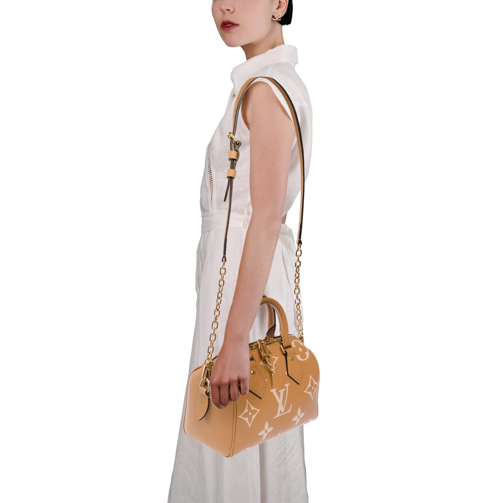 Sac LOUIS VUITTON Speedy en Cuir Beige - 103613