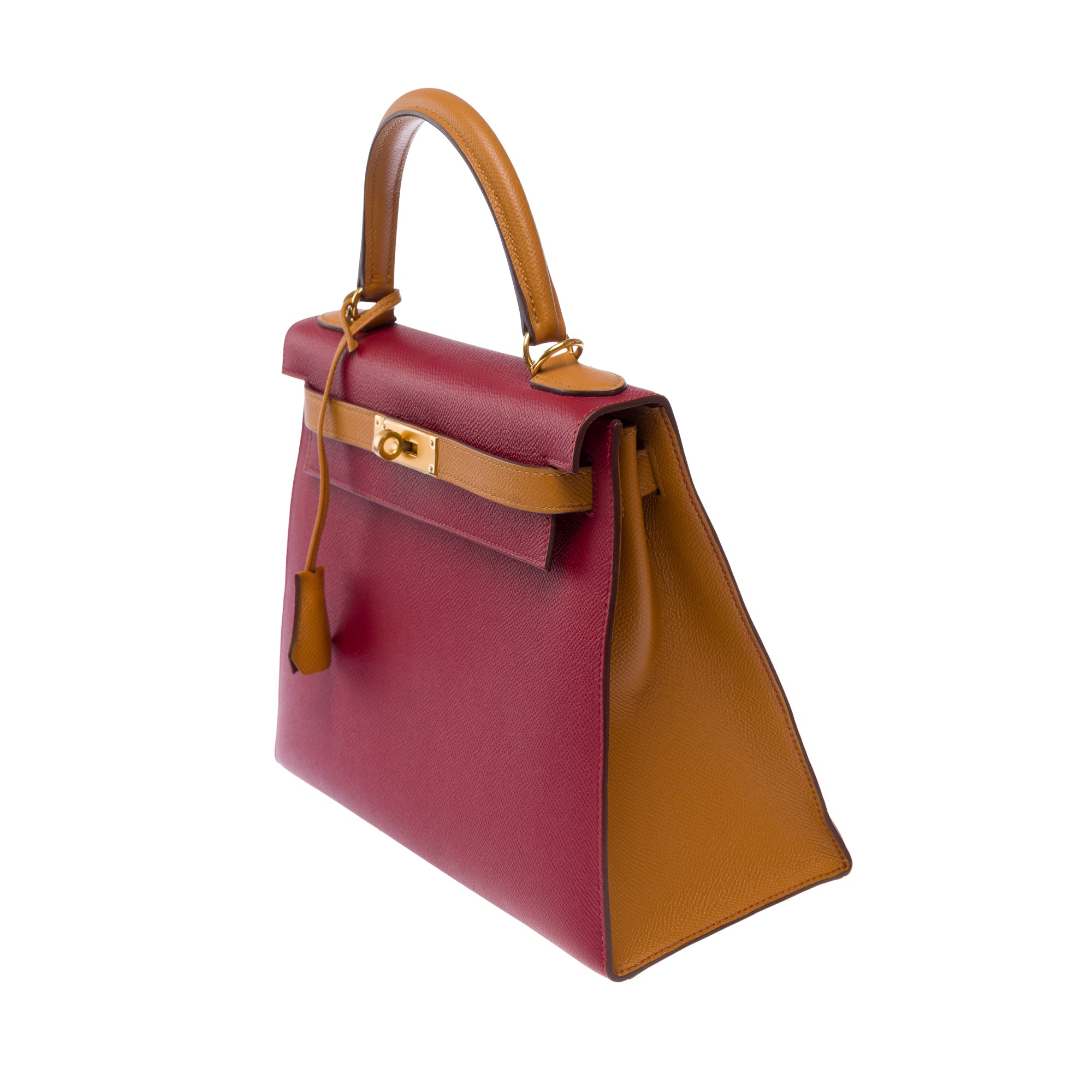 Sac HERMES Kelly 28 en Cuir Rouge - 103584