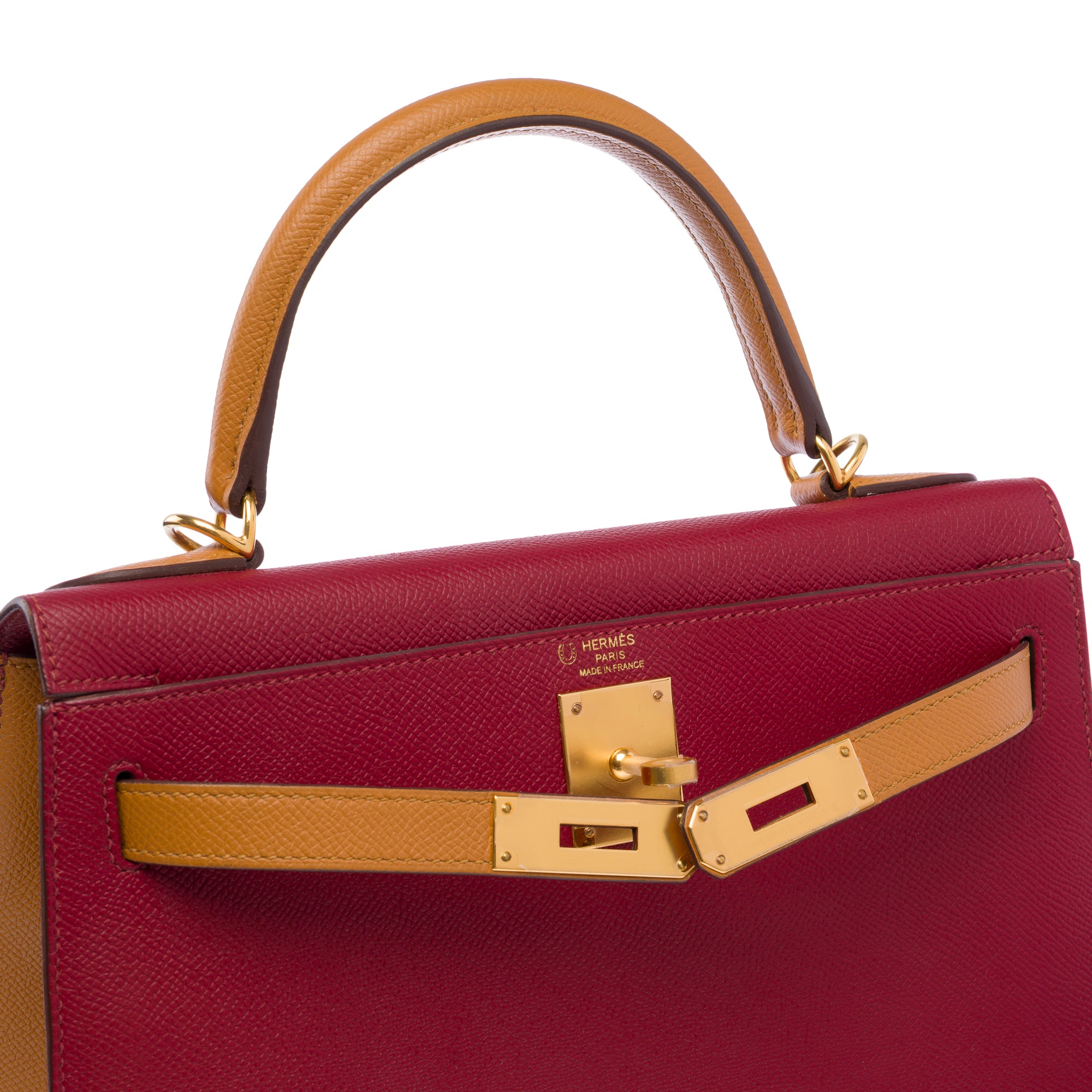 Sac HERMES Kelly 28 en Cuir Rouge - 103584