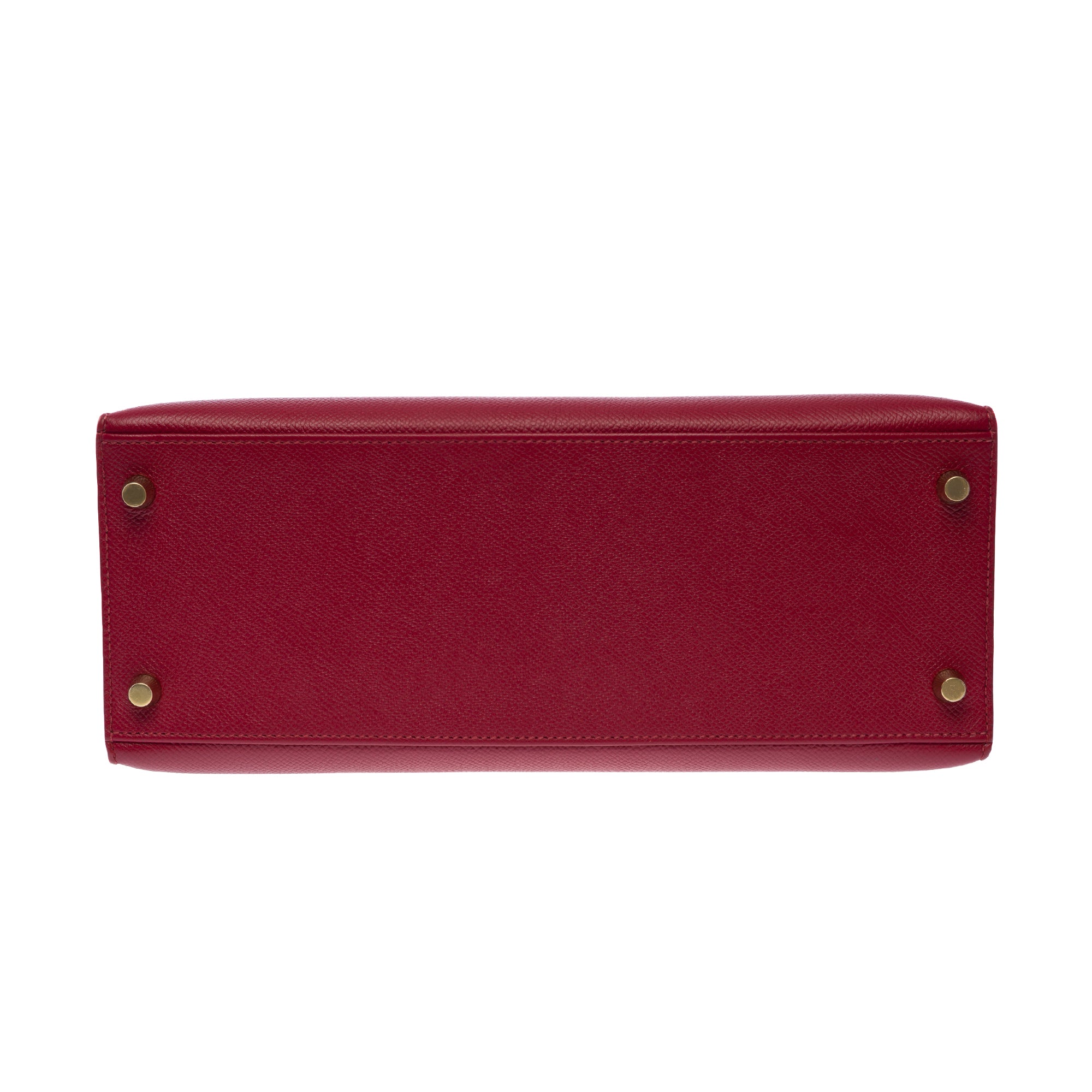 Sac HERMES Kelly 28 en Cuir Rouge - 103584