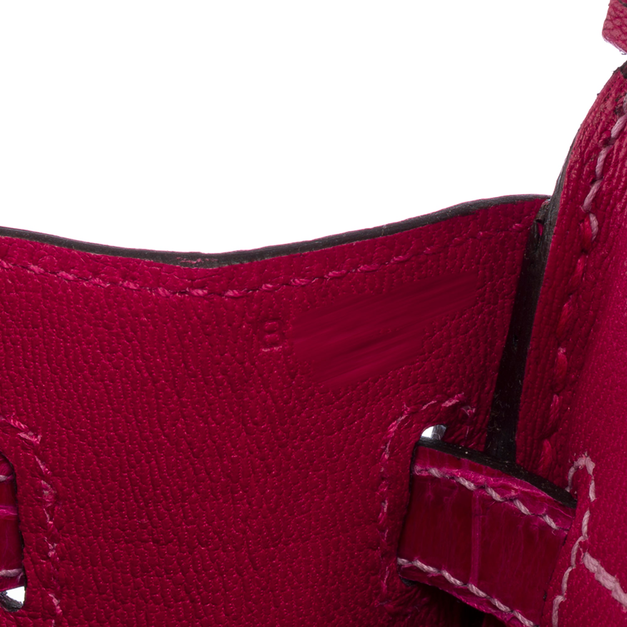 Sac HERMES Birkin 25 en Cuirs exotiques Rose - 103600