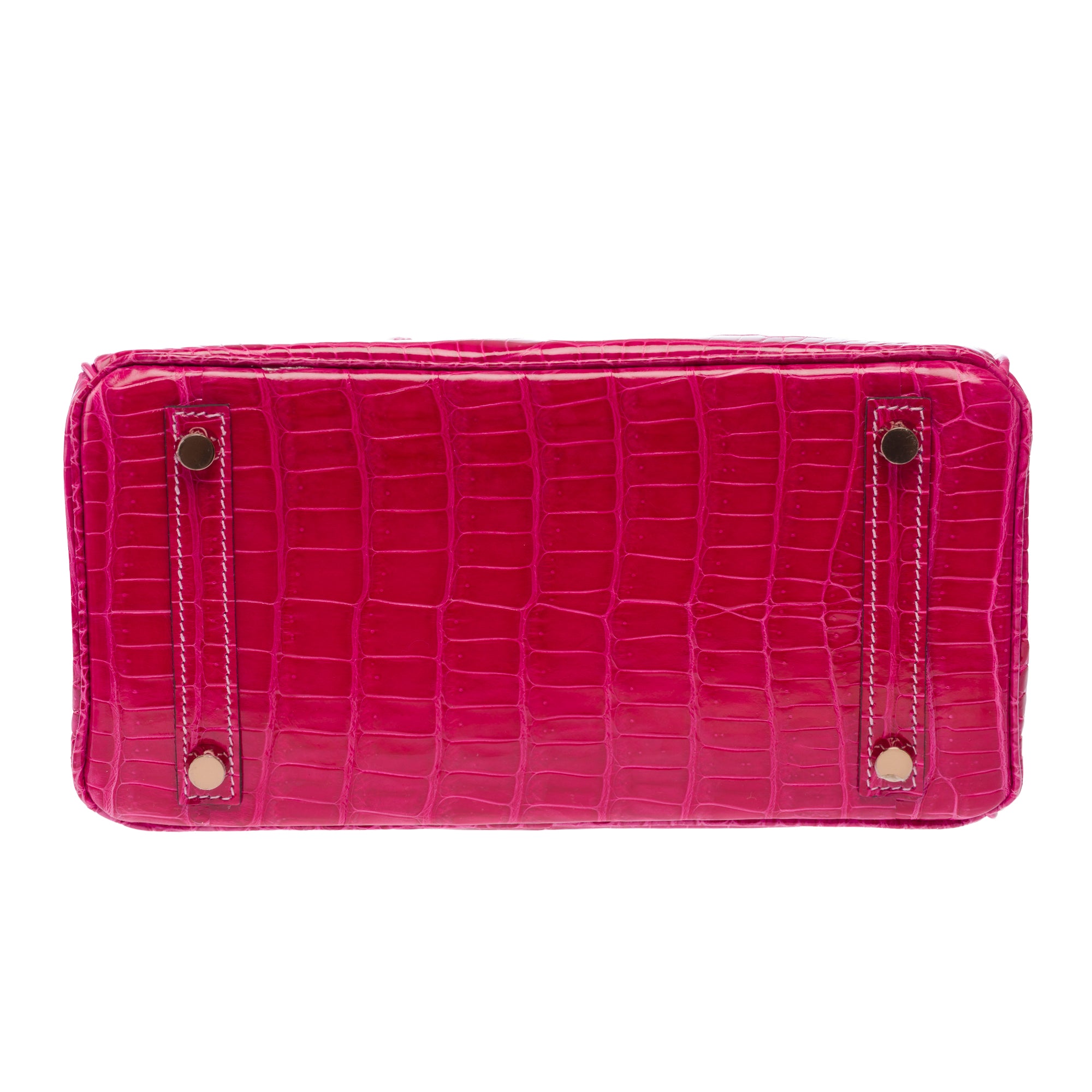 Sac HERMES Birkin 25 en Cuirs exotiques Rose - 103600
