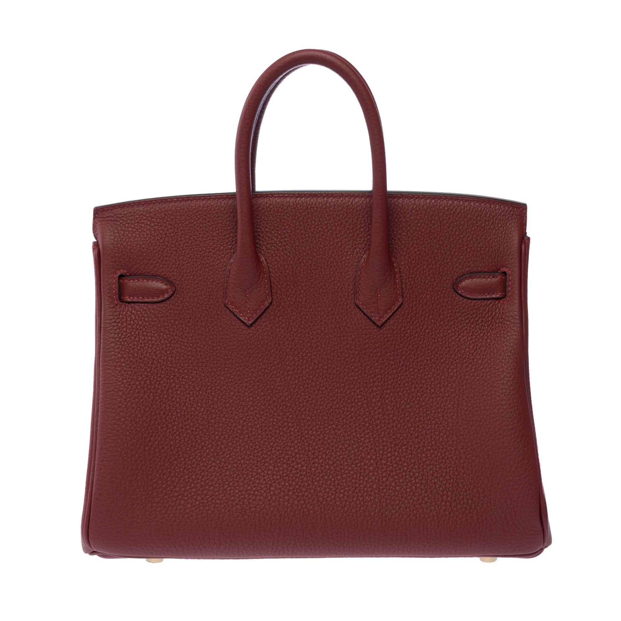 Sac HERMES Birkin 25 en Cuir Rouge - 103651