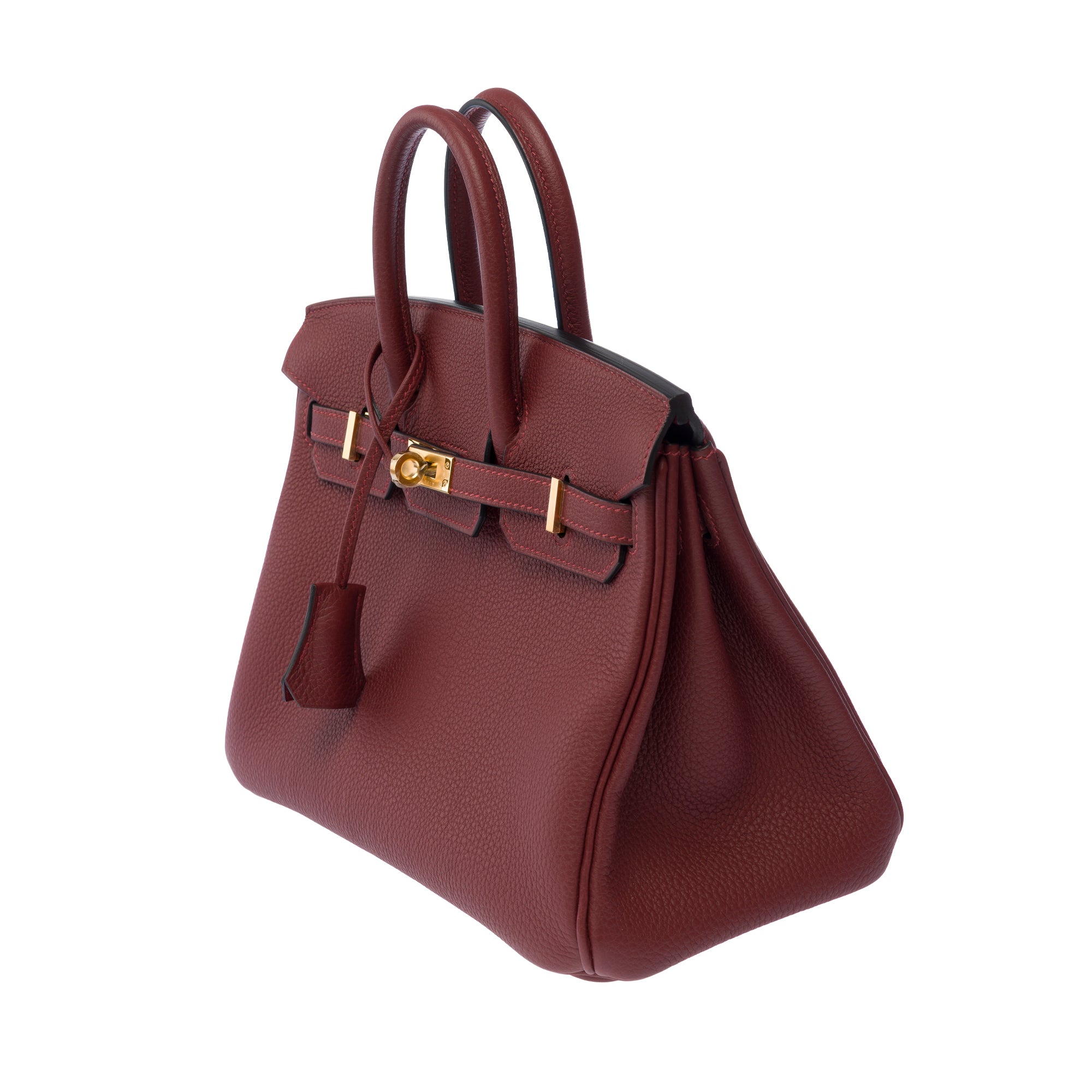 Sac HERMES Birkin 25 en Cuir Rouge - 103651