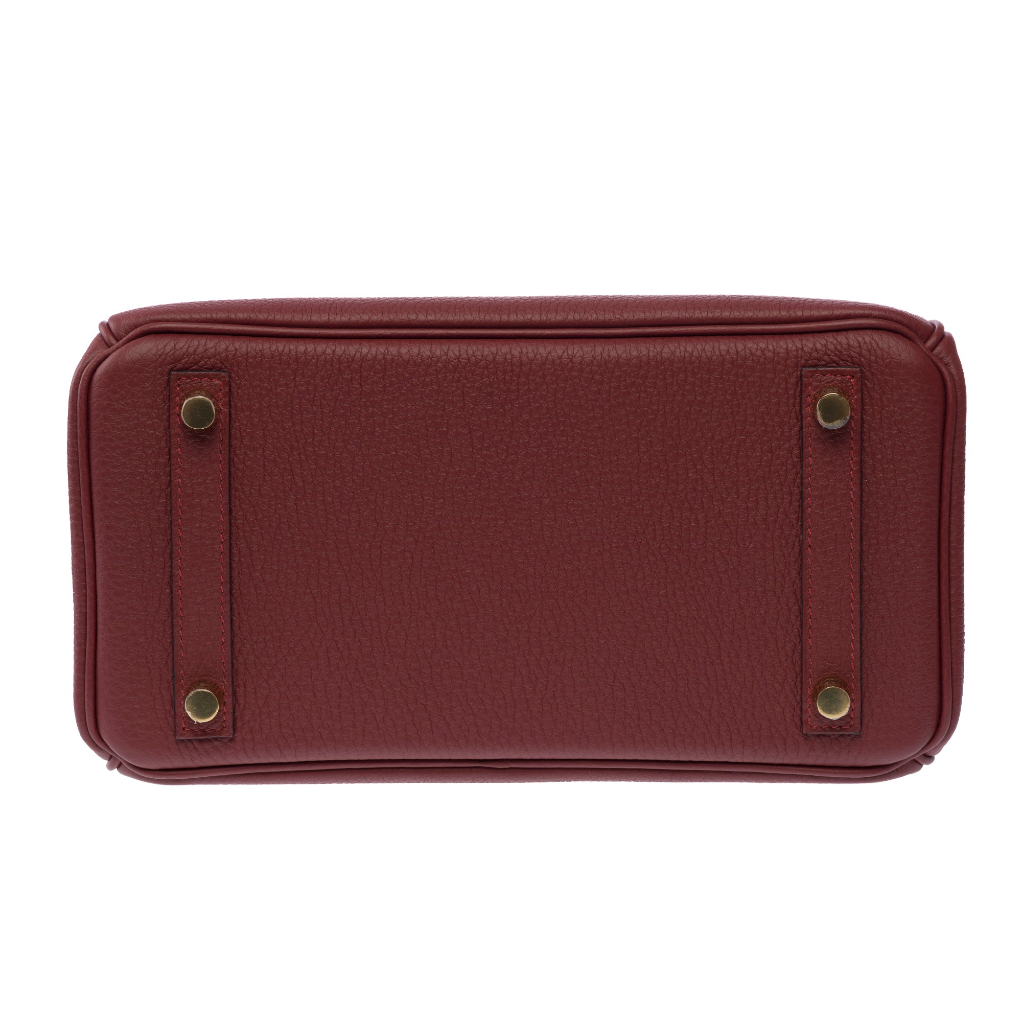 Sac HERMES Birkin 25 en Cuir Rouge - 103651