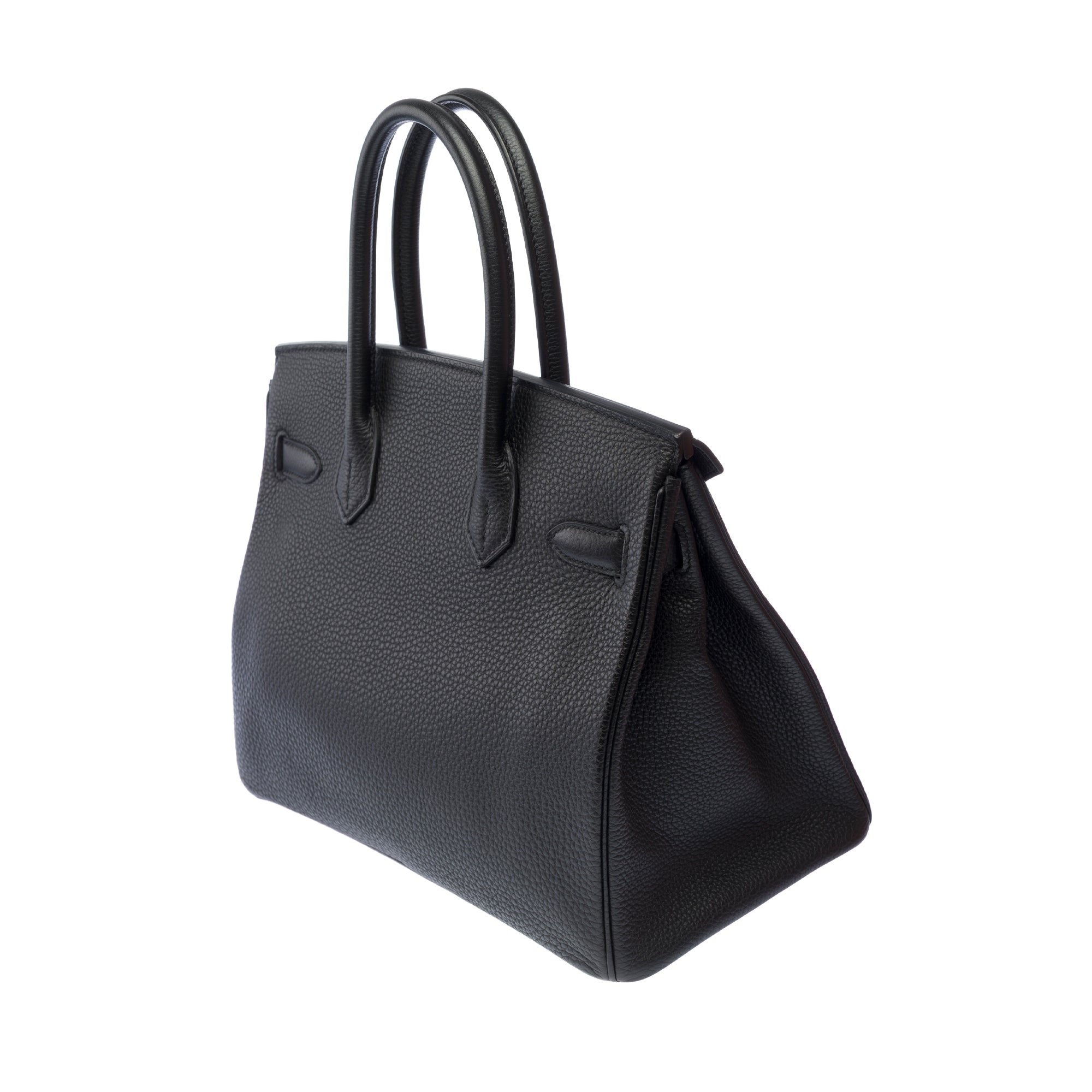 Sac HERMES Birkin 30 en Cuir Noir - 103654
