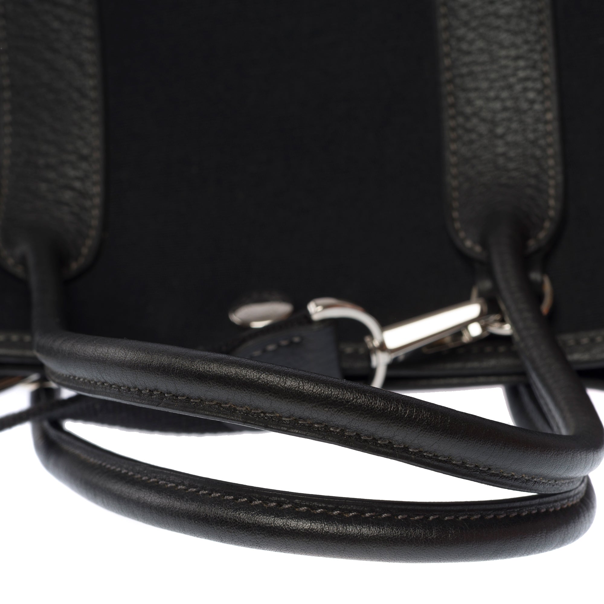 Sac HERMES Garden Party en Toile Noir - 103608