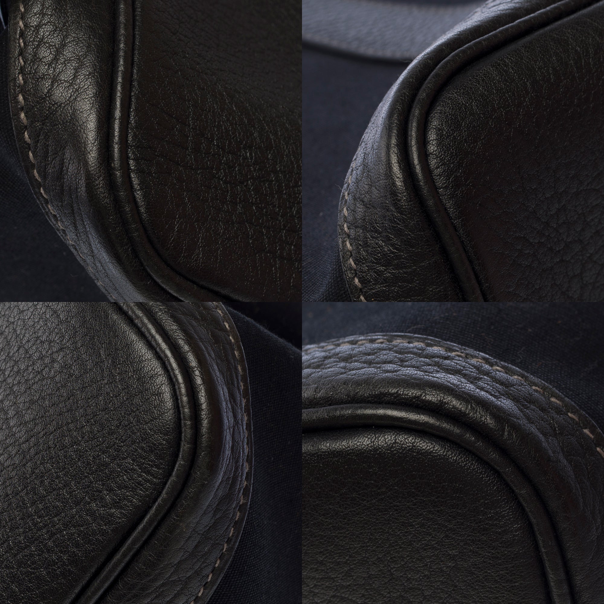 Sac HERMES Garden Party en Toile Noir - 103608
