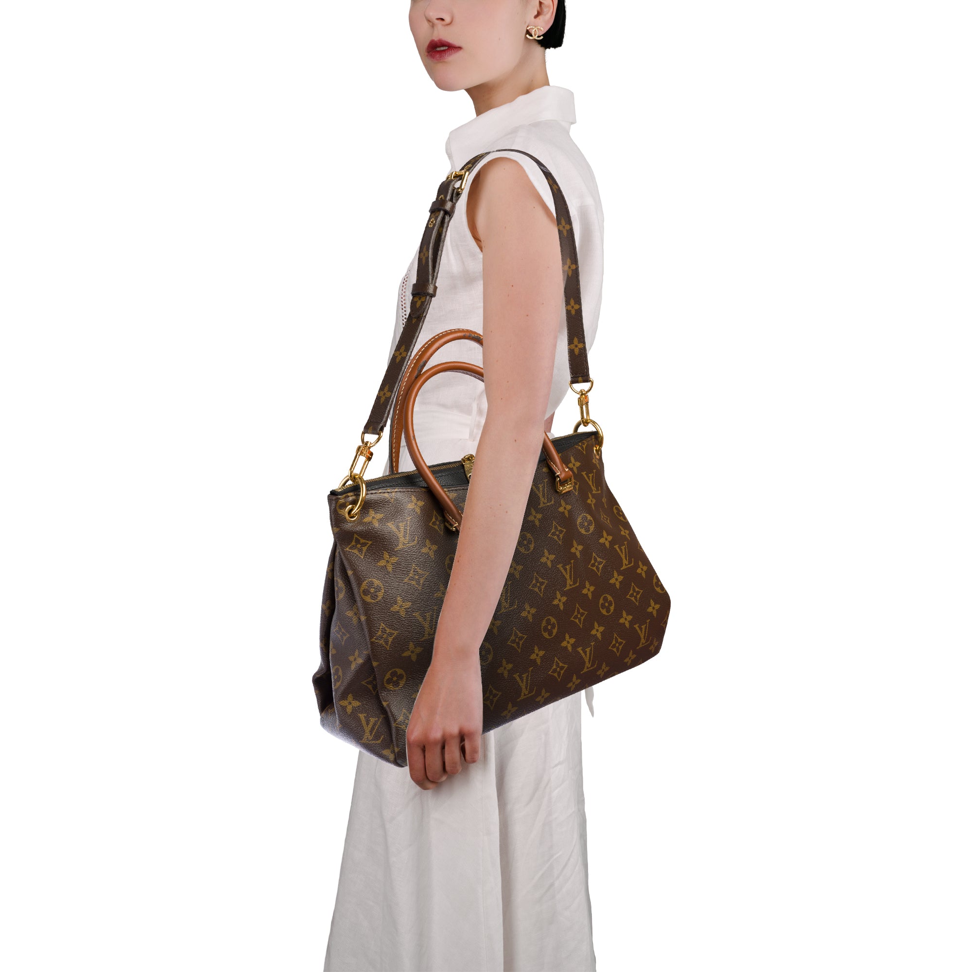 Sac LOUIS VUITTON Pallas en Toile Marron - 103631