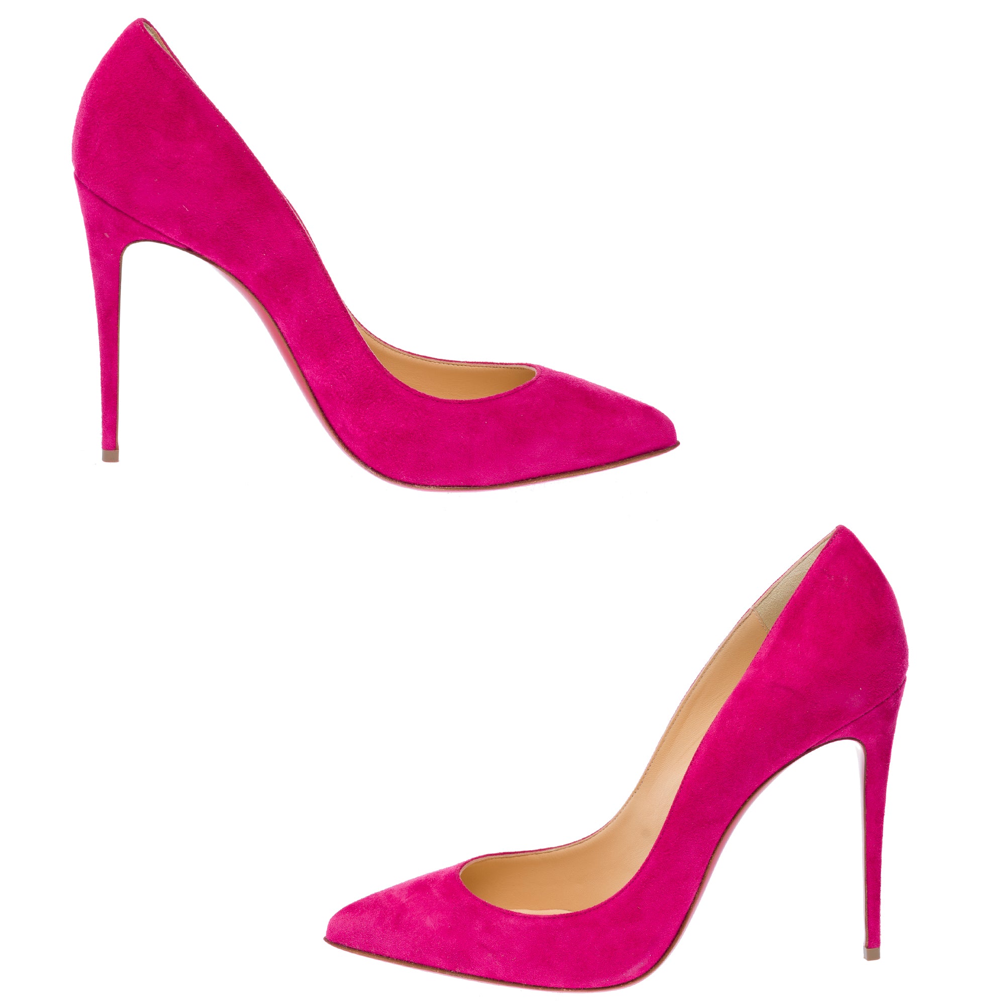 Chaussure CHRISTIAN LOUBOUTIN Pigalle en Suède Rose - 103641