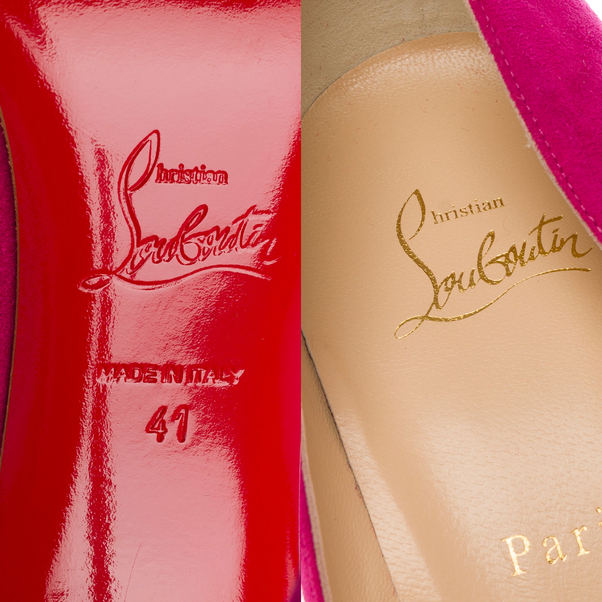 Chaussure CHRISTIAN LOUBOUTIN Pigalle en Suède Rose - 103641