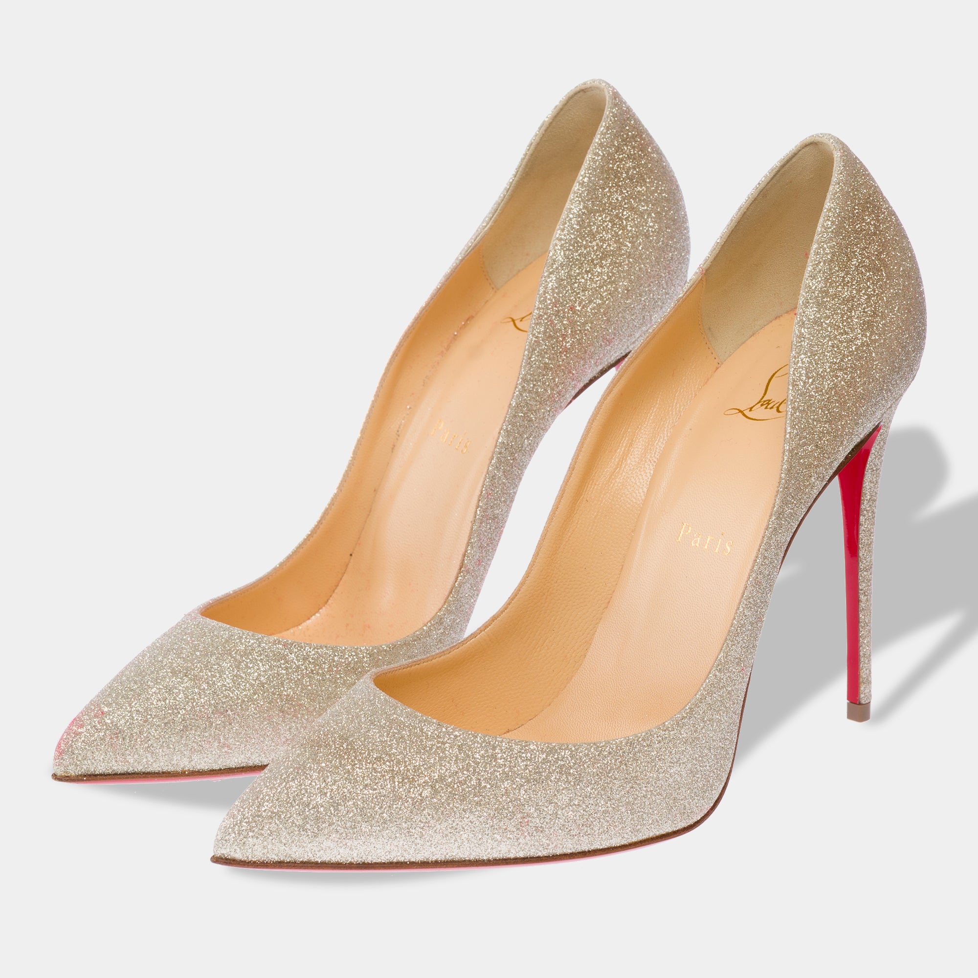 Chaussure CHRISTIAN LOUBOUTIN Pigalle en Cuir Doré - 103642
