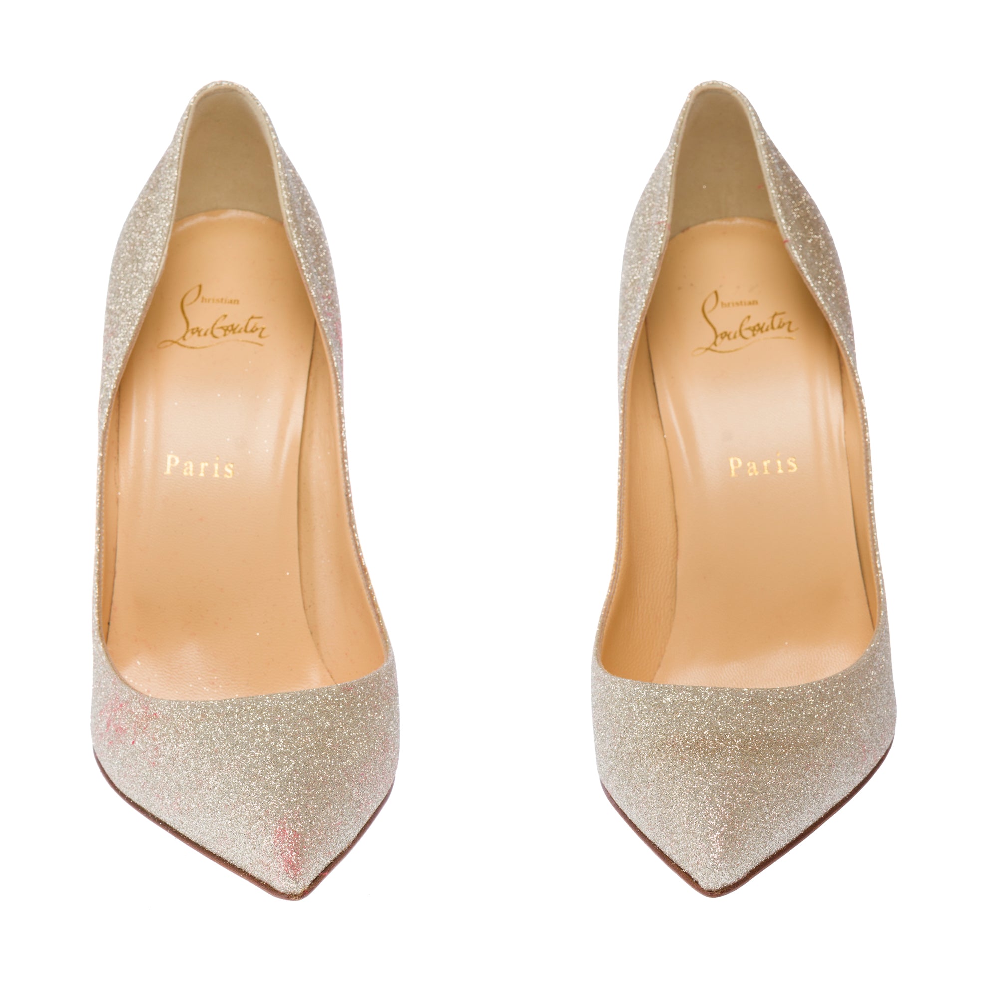 Chaussure CHRISTIAN LOUBOUTIN Pigalle en Cuir Doré - 103642