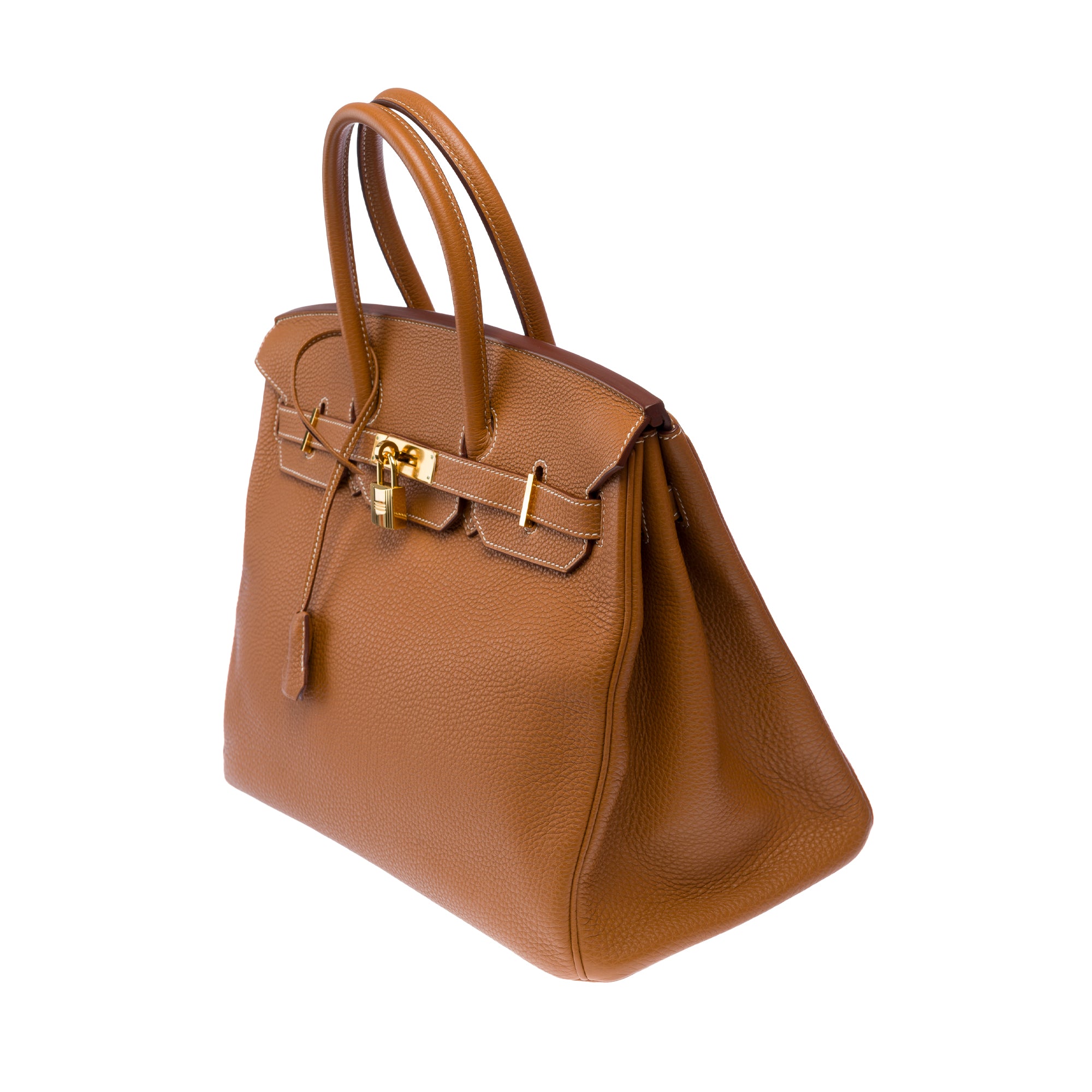 Sac HERMES Birkin 35 en Cuir Doré - 103647