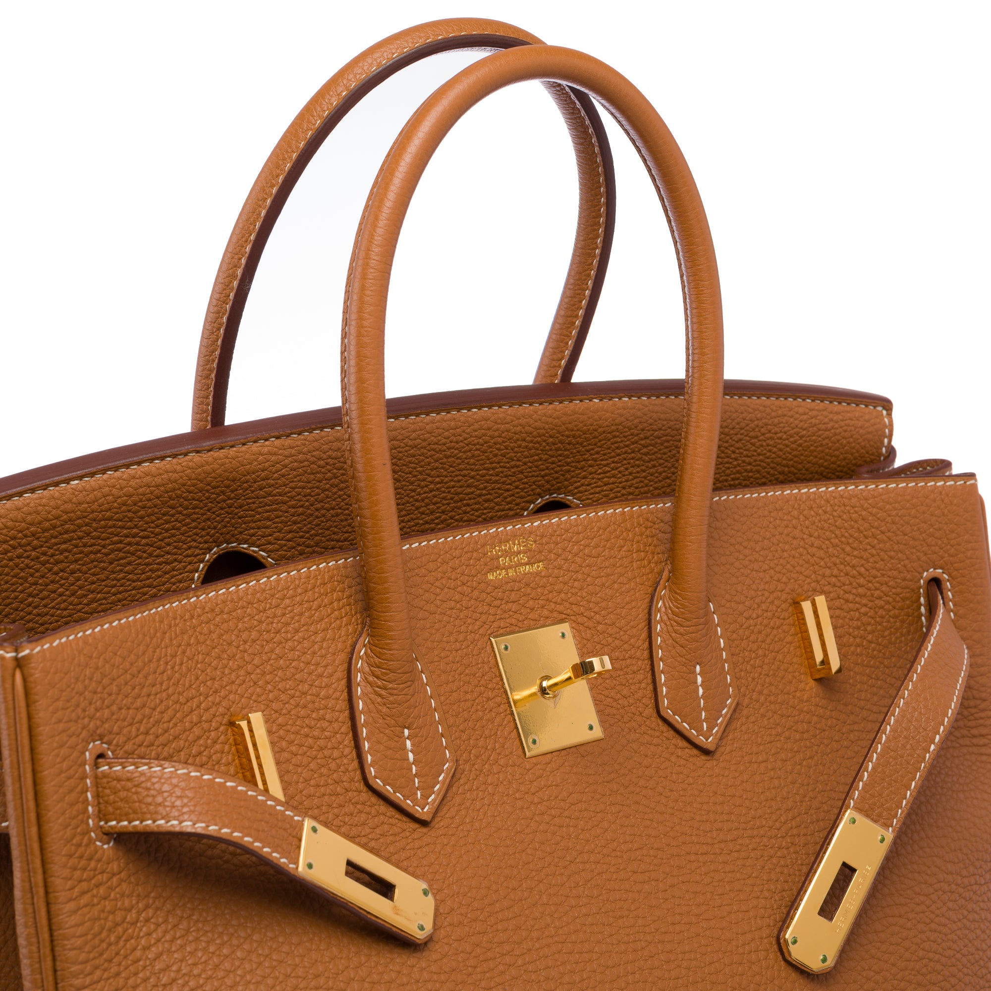 Sac HERMES Birkin 35 en Cuir Doré - 103647