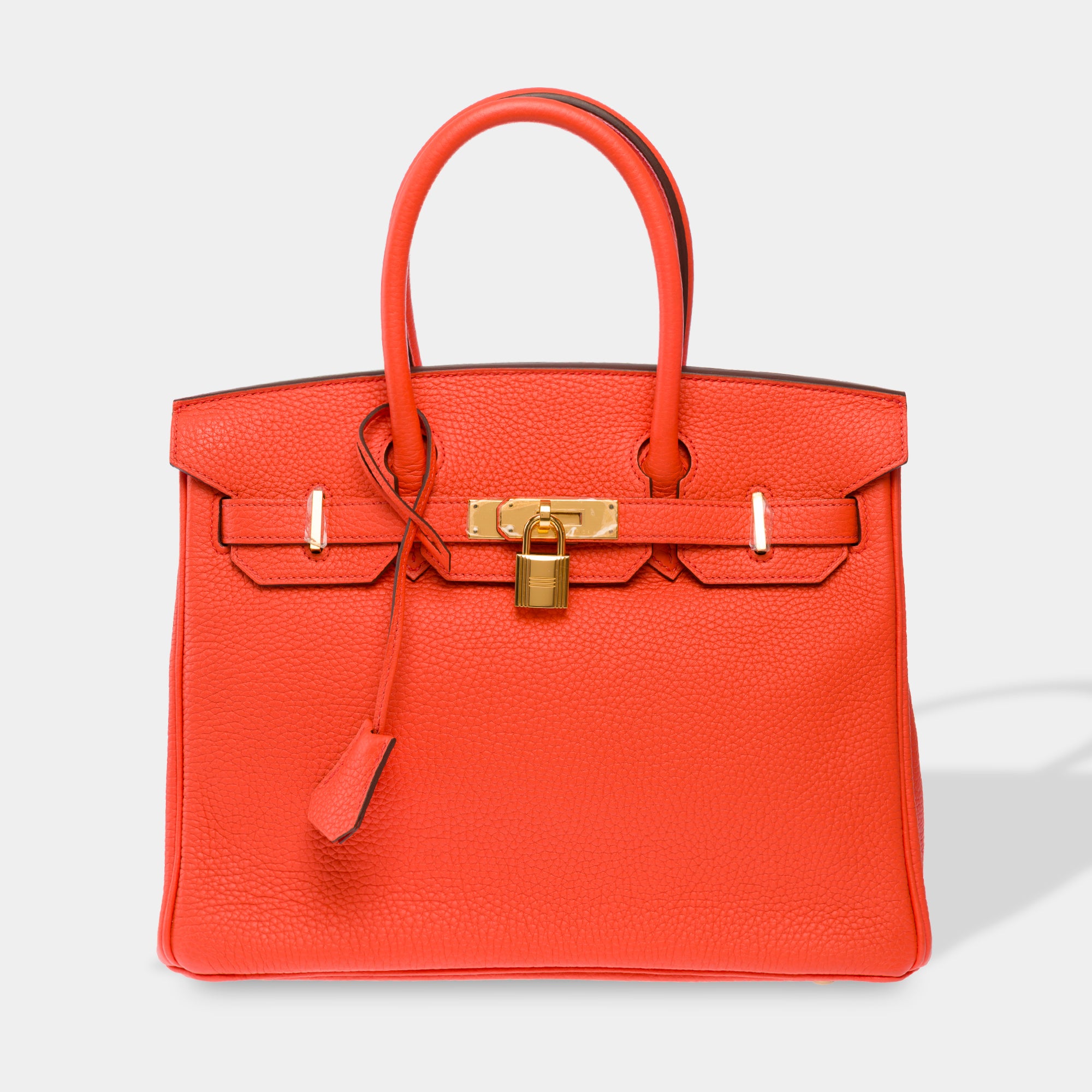 Sac HERMES Birkin 30 en Cuir Orange - 103648
