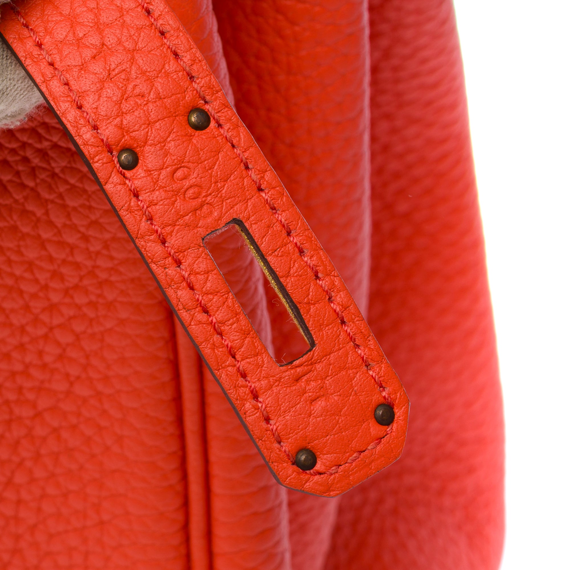Sac HERMES Birkin 30 en Cuir Orange - 103648