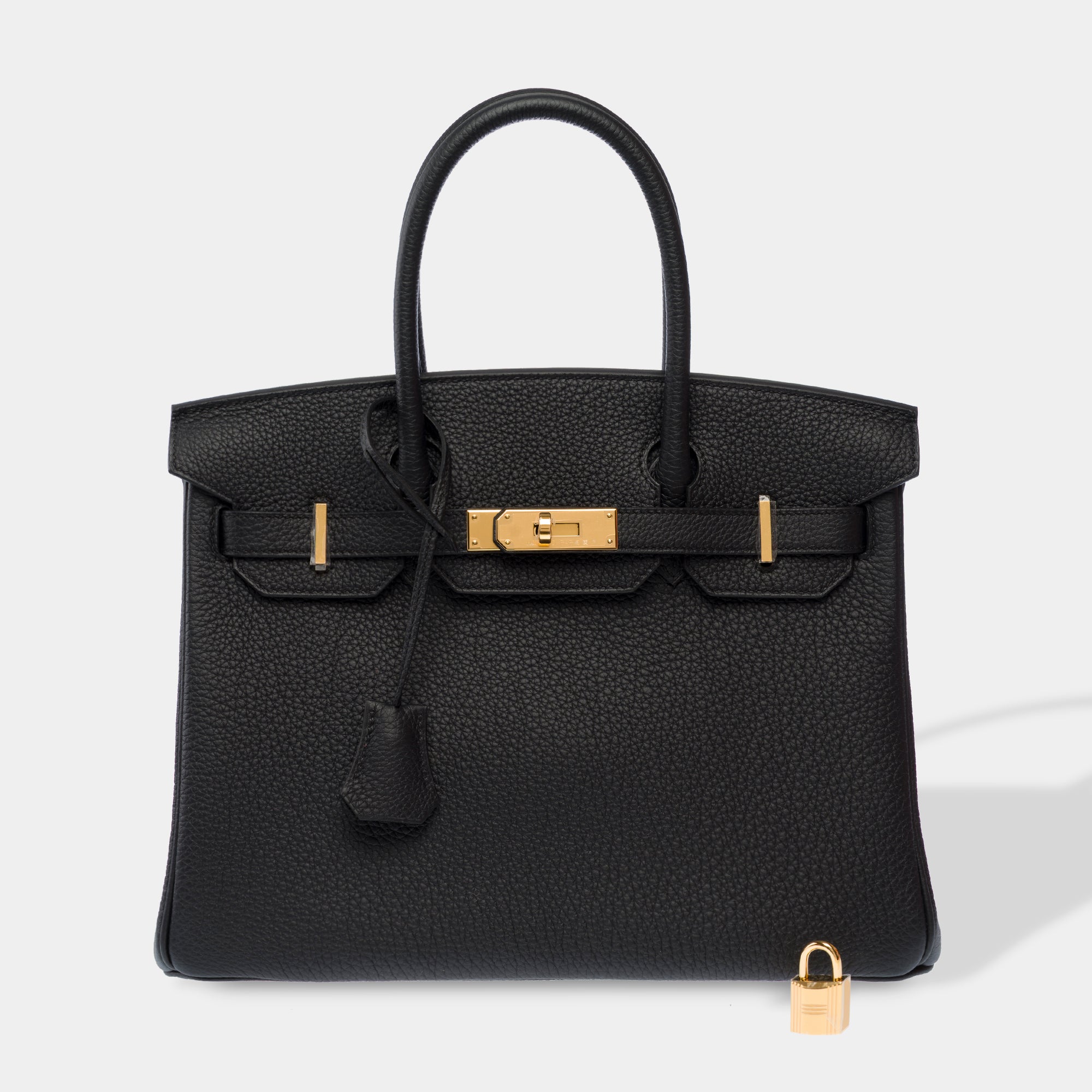 Sac HERMES Birkin 30 en Cuir Noir - 103652