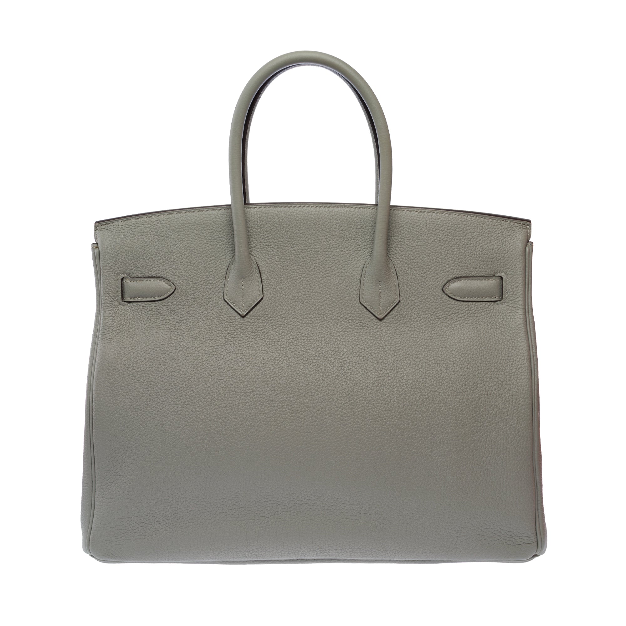 Sac HERMES Birkin 35 en Cuir Gris - 103656