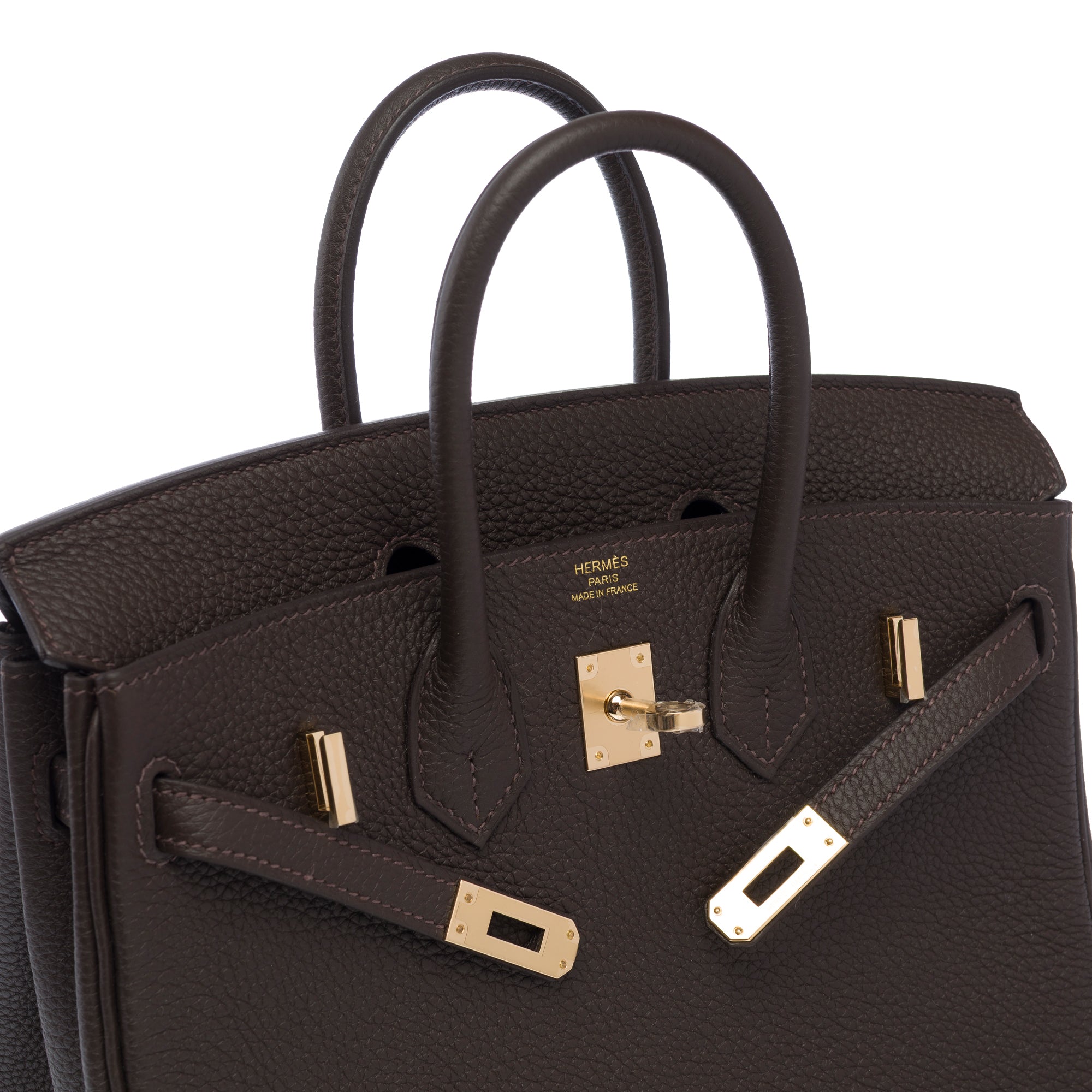 Sac HERMES Birkin 25 en Cuir Marron - 103601