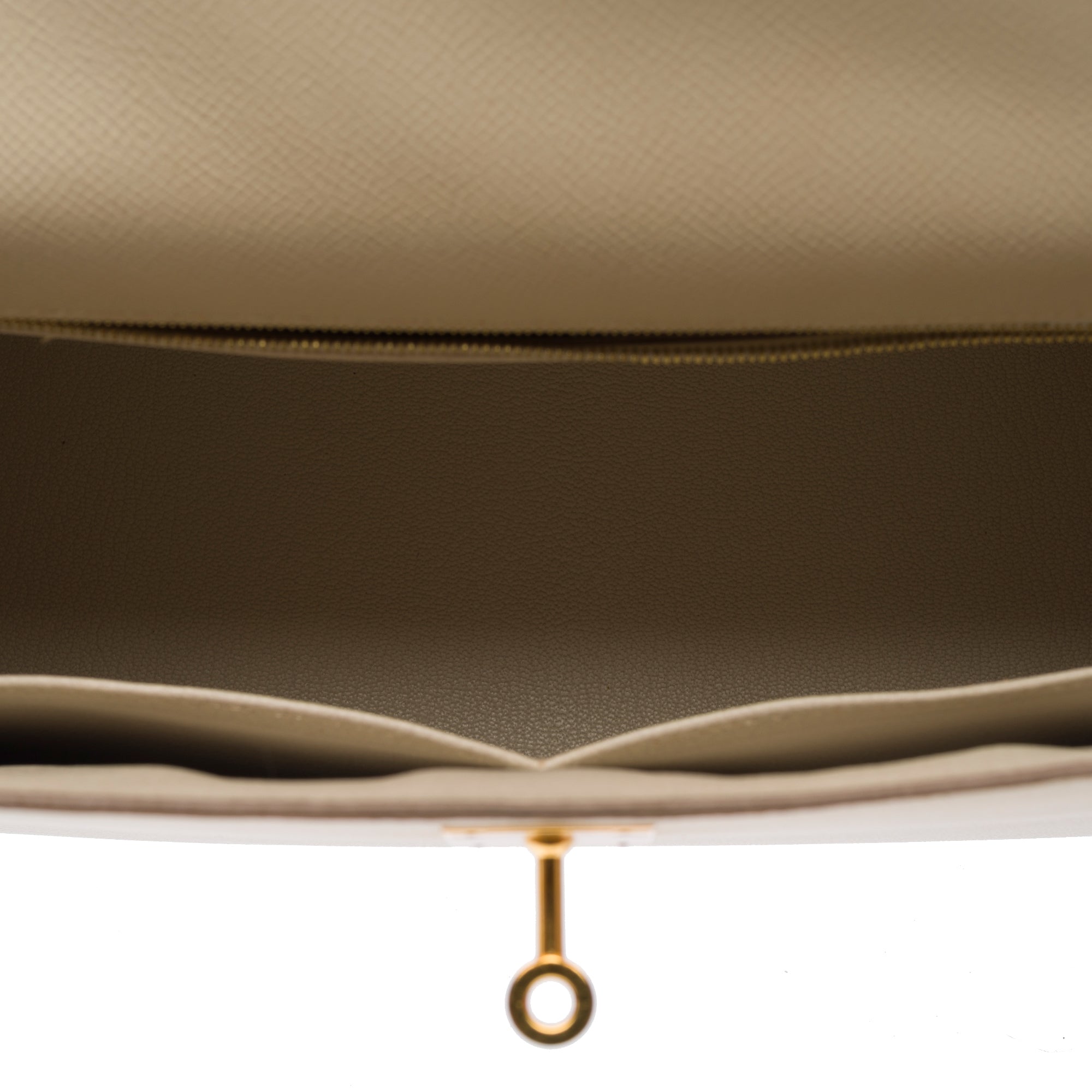 Sac HERMES Kelly 32 en Cuir Blanc - 103658