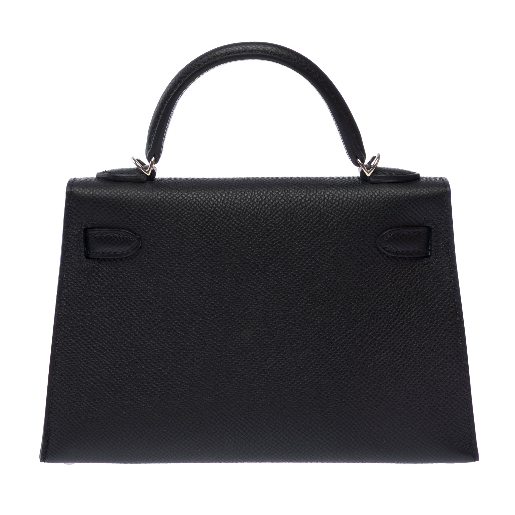 Sac HERMES Kelly Mini en Cuir Noir - 103660