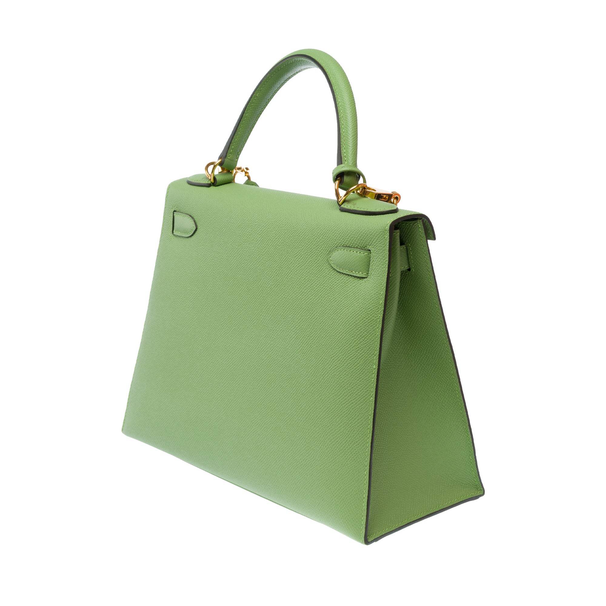 Sac HERMES Kelly 28 en Cuir Vert - 103667