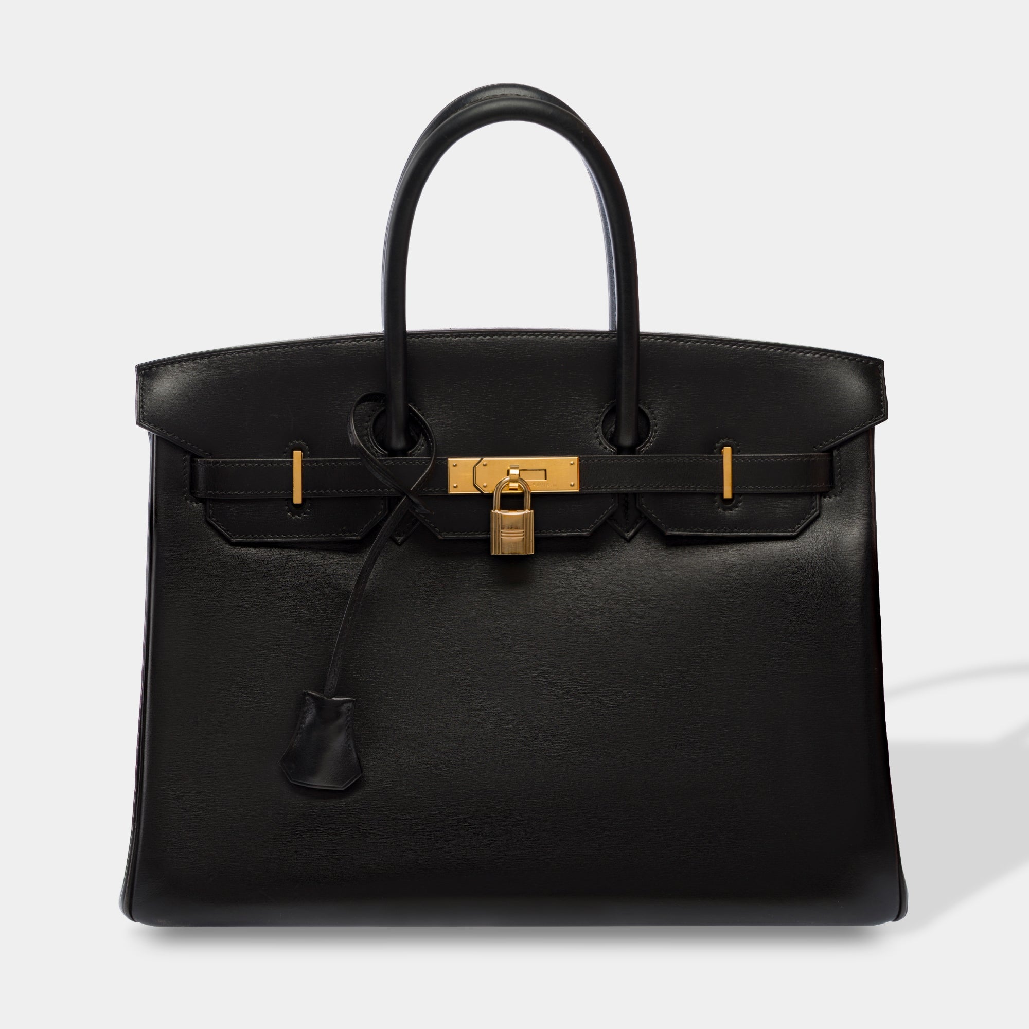 Sac HERMES Birkin 35 en Cuir Noir - 103674