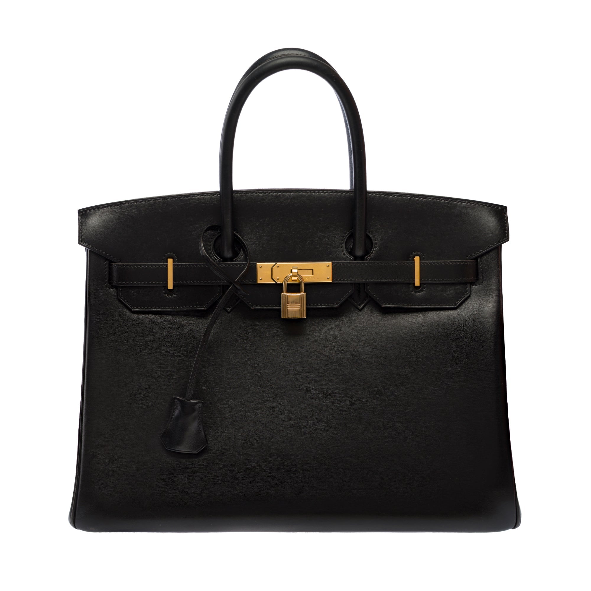 Sac HERMES Birkin 35 en Cuir Noir - 103674