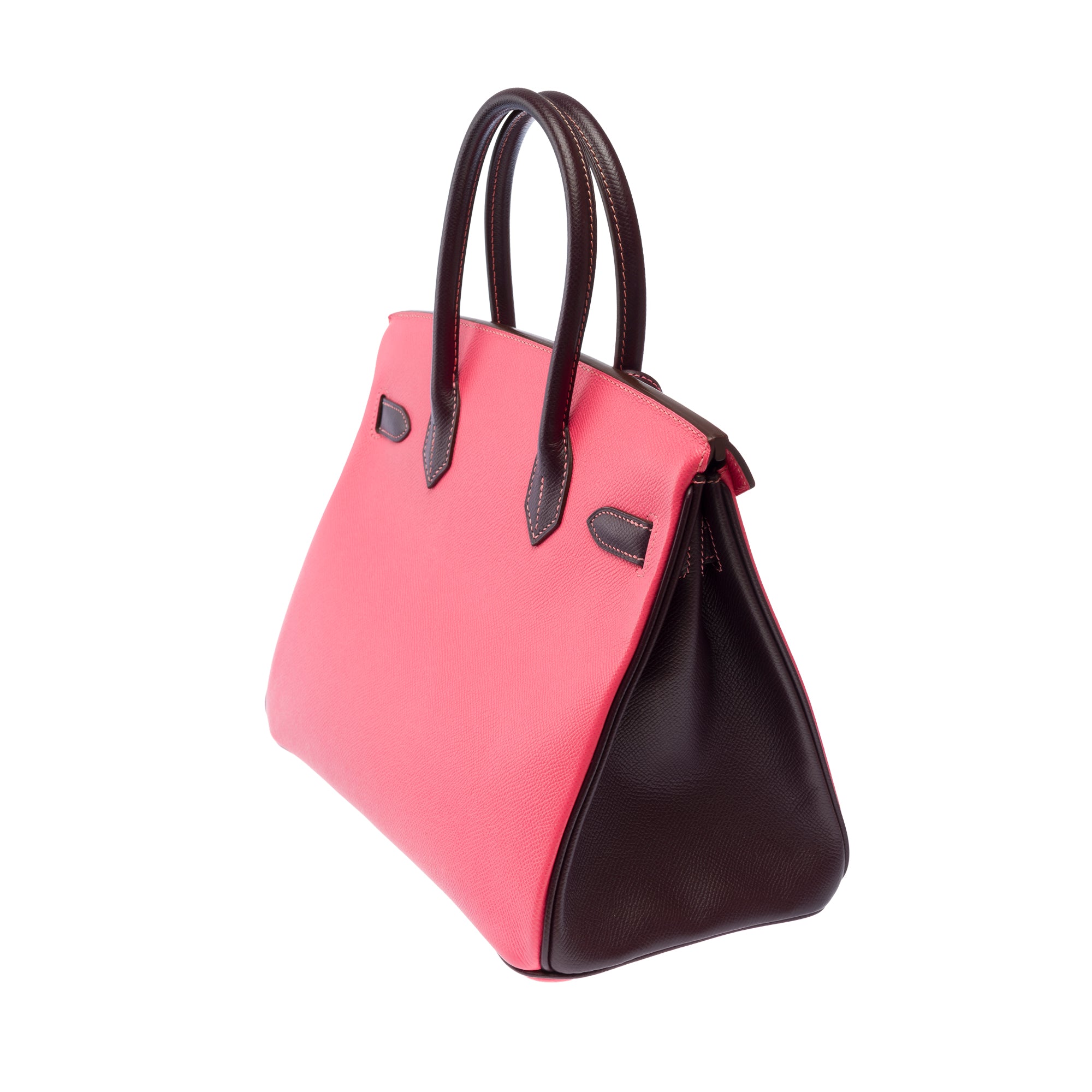 Sac HERMES Birkin 30 en Cuir Rose - 103678