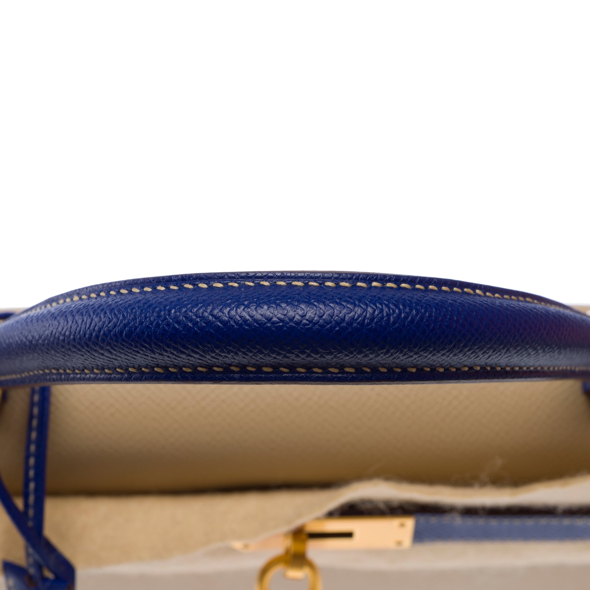 Sac HERMES Kelly 28 en Cuir Beige - 103679